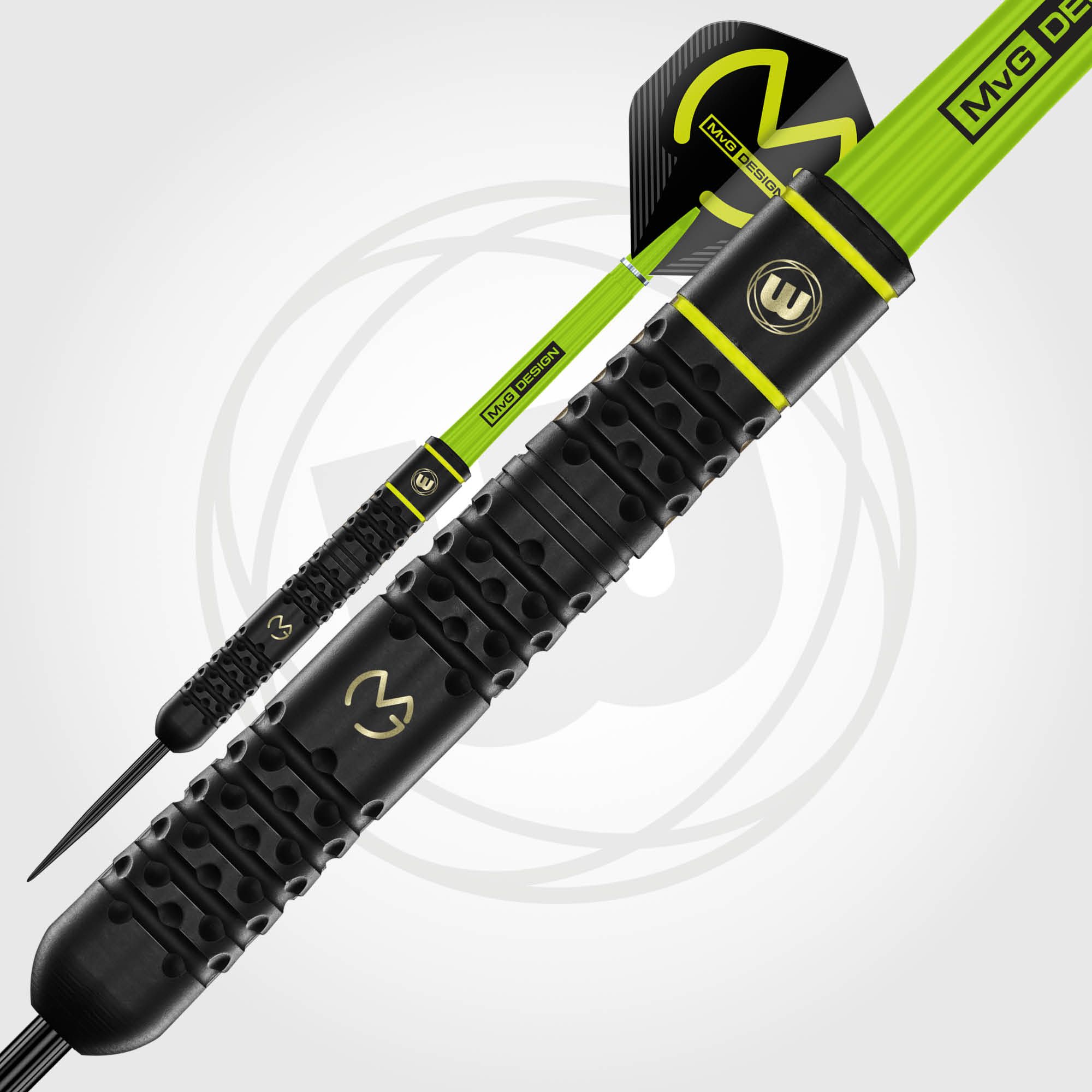 Winmau Michael Van Gerwen steel darts - 21 g Auf dem Bild sind die Winmau Michael Van Gerwen Steeldarts mit 21 Gramm zu sehen. Diese Darts werden häufig von Profi-Spielern verwendet.