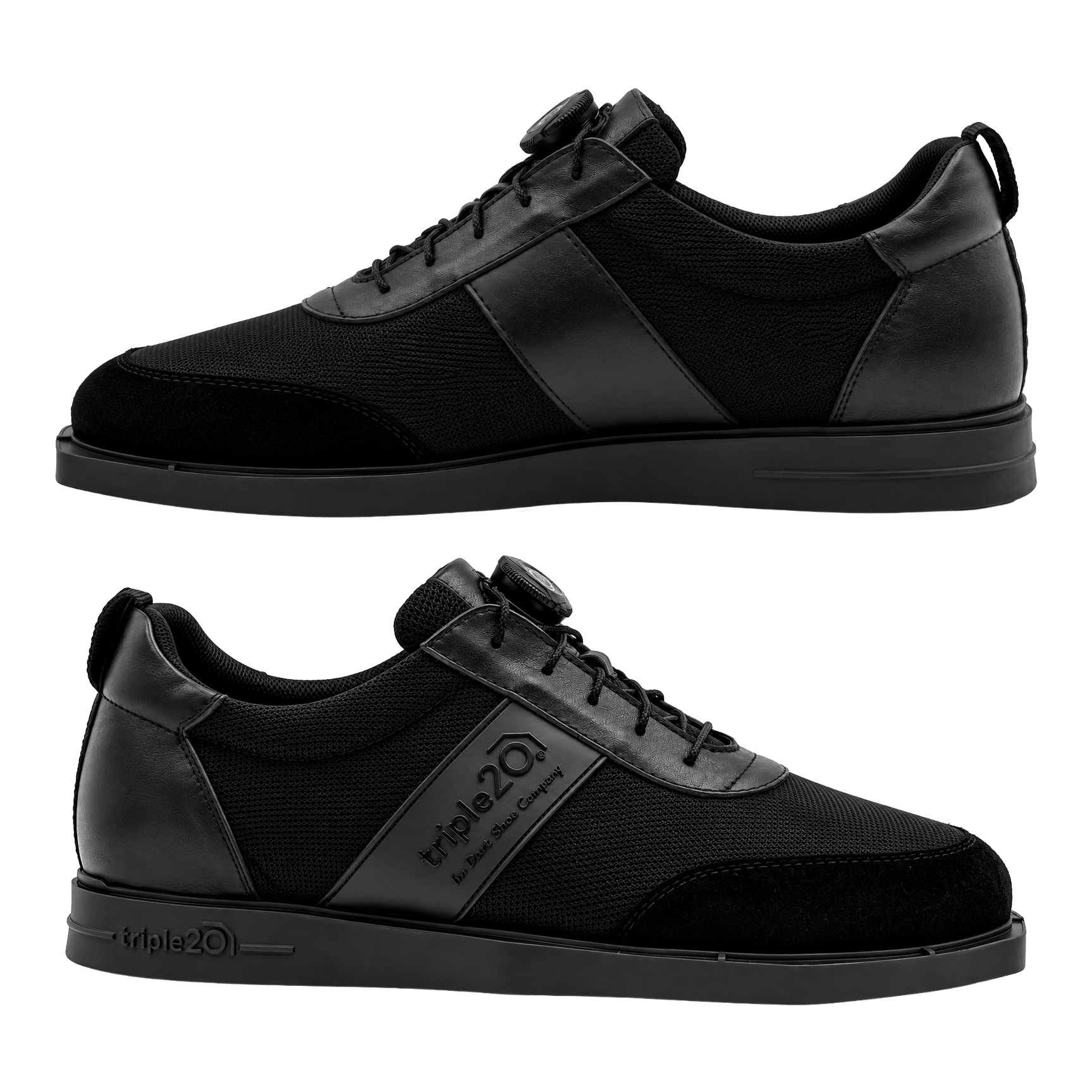 Triple20 Dart Shoes Textile with Twist Closure - Black