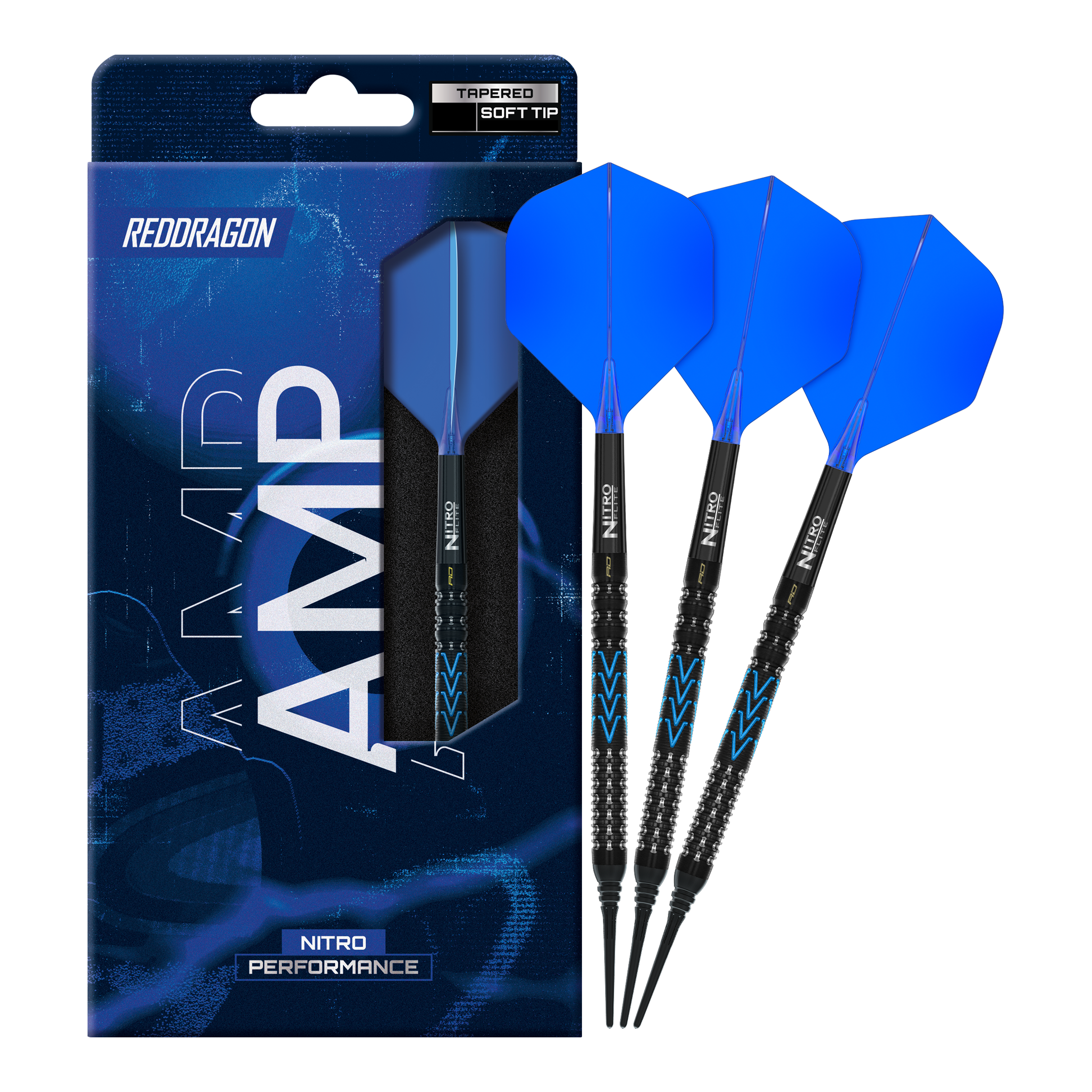 Red Dragon Amp Tapered Soft Darts - 20g Zu sehen sind Red Dragon Amp Tapered Softdarts mit 20g Gewicht. Diese Darts sind besonders für präzises Werfen geeignet.