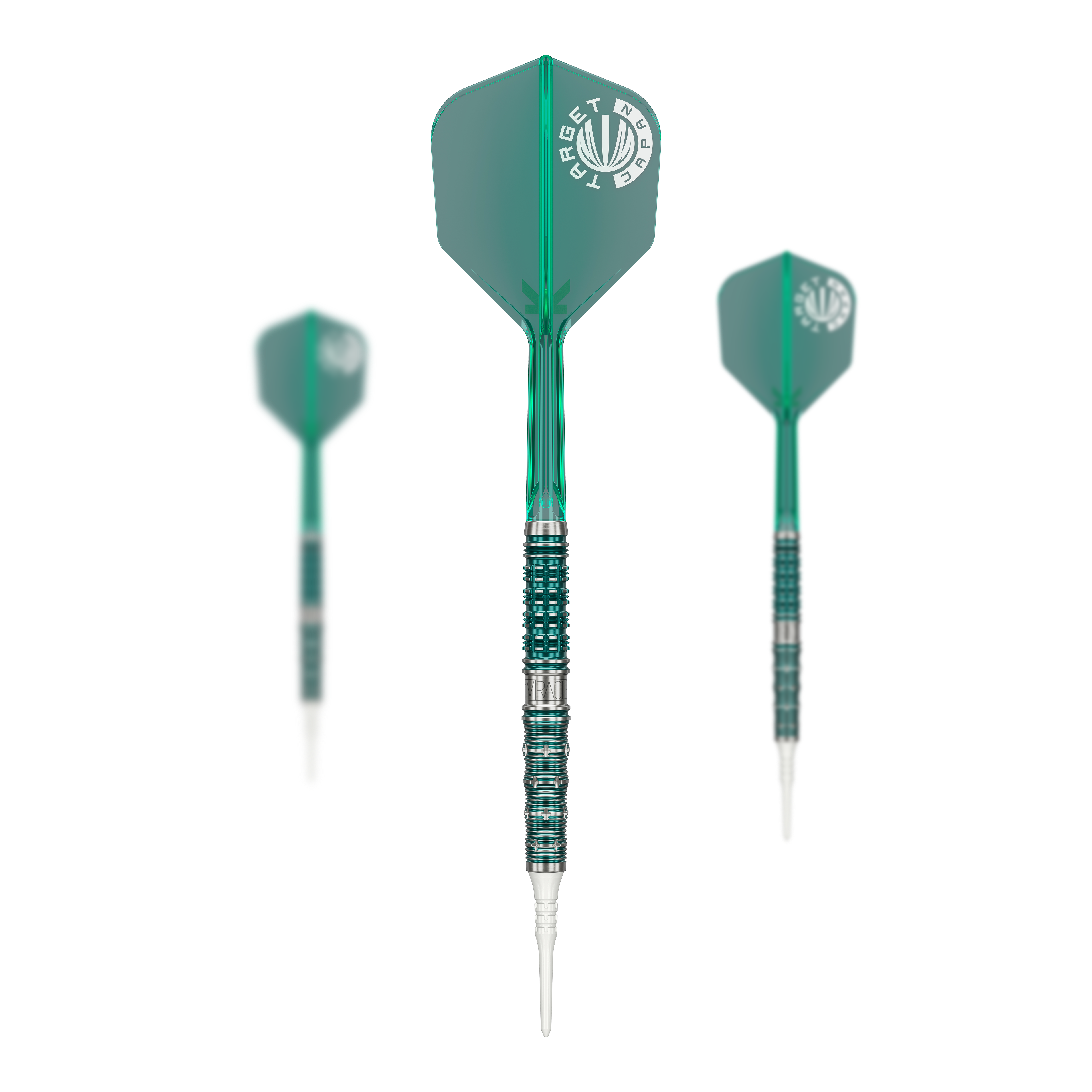 Dieses Bild zeigt das Set der Target Japan Mikuru Suzuki The Miracle GEN7 Softdarts - 21,5g. Die Darts sind speziell für professionelle und ambitionierte Spieler entwickelt.