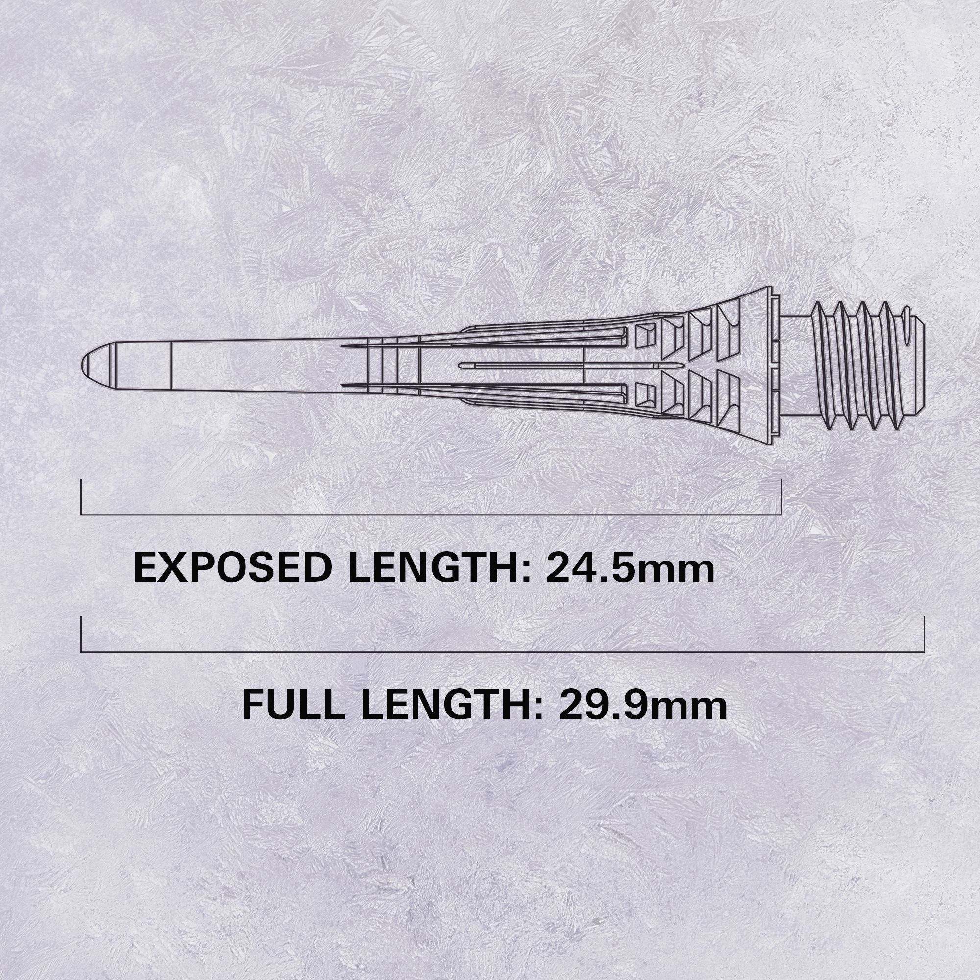 Dieses Bild zeigt den Target Cryo Softdartspitzen 30er Pack in der Farbe Weiß. Die Spitzen werden zum Wechseln bei Softdarts verwendet.