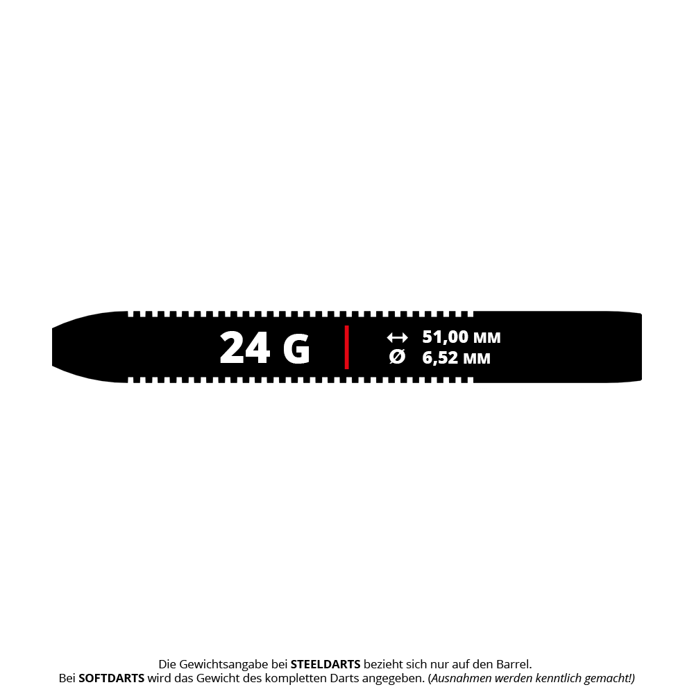 Bulls NL Karel Sedlacek E2 steel darts - 24g Hier sind die Bulls NL Karel Sedlacek E2 Steeldarts mit 24 Gramm abgebildet. Die Darts sind speziell für präzises Werfen konzipiert.