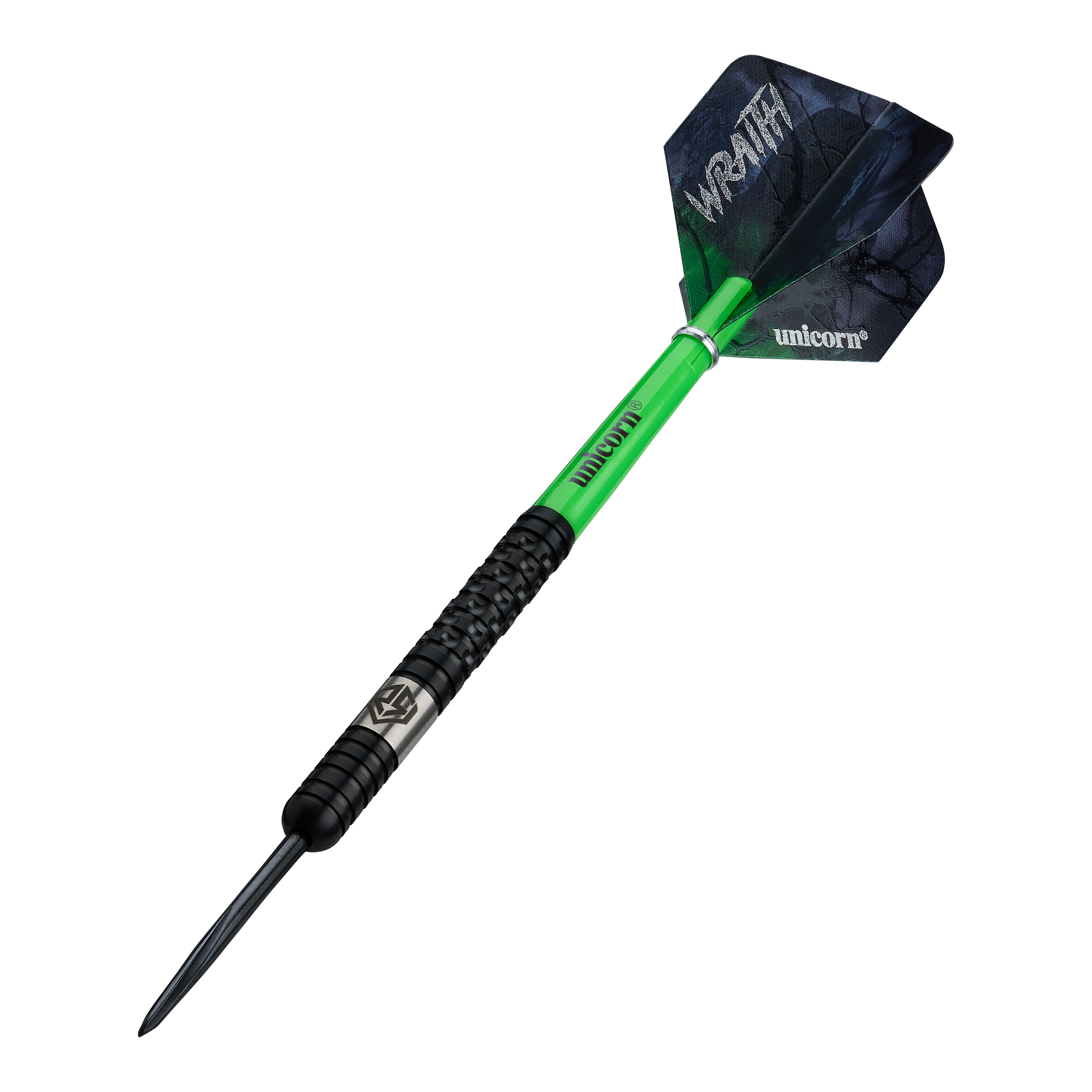 Unicorn Wraith Ross Smith Steeldarts mit einem Gewicht von 22g werden auf diesem Bild dargestellt. Das Produkt ist für präzises Dartspiel entwickelt.