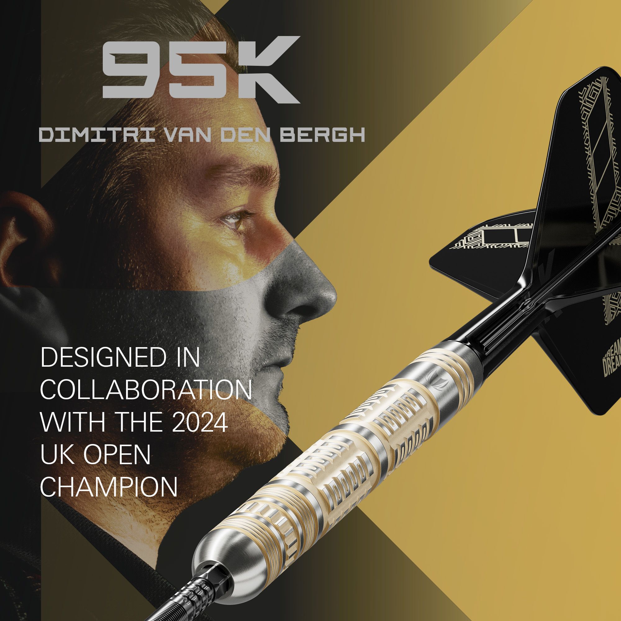 Target Dimitri Van Den Bergh 95K Swiss Point Steel Darts Hier sehen Sie die Target Dimitri Van Den Bergh 95K Swiss Point Steeldarts. Diese Steeldarts bieten hohe Qualität und exzellente Spieleigenschaften.