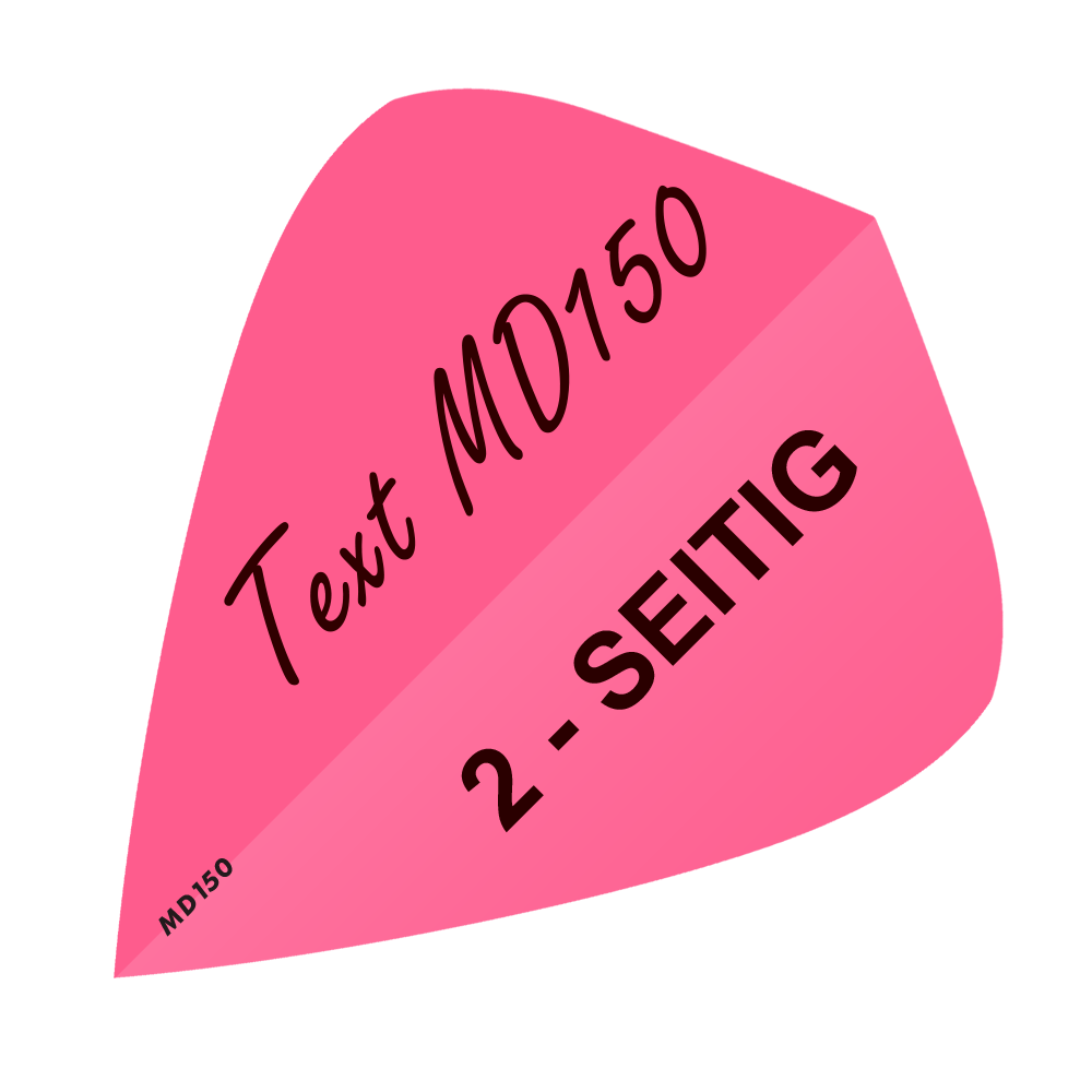 10 Satz Bedruckte Flights 2-Seitig - Wunschtext - MD150 Kite