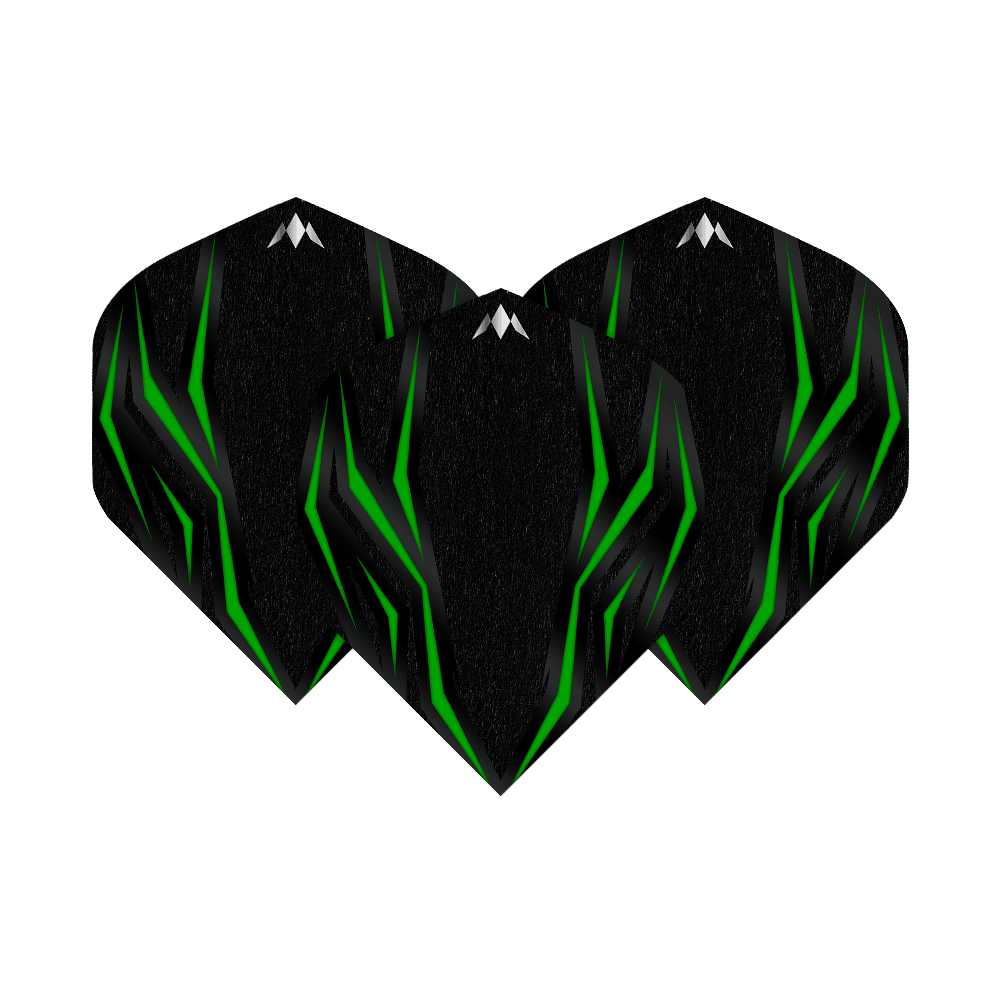 Mission Lava Green No2 Standard Flights Mission Lava Green No2 Standard Flights sind als Set abgebildet. Die Farben sind kräftig.