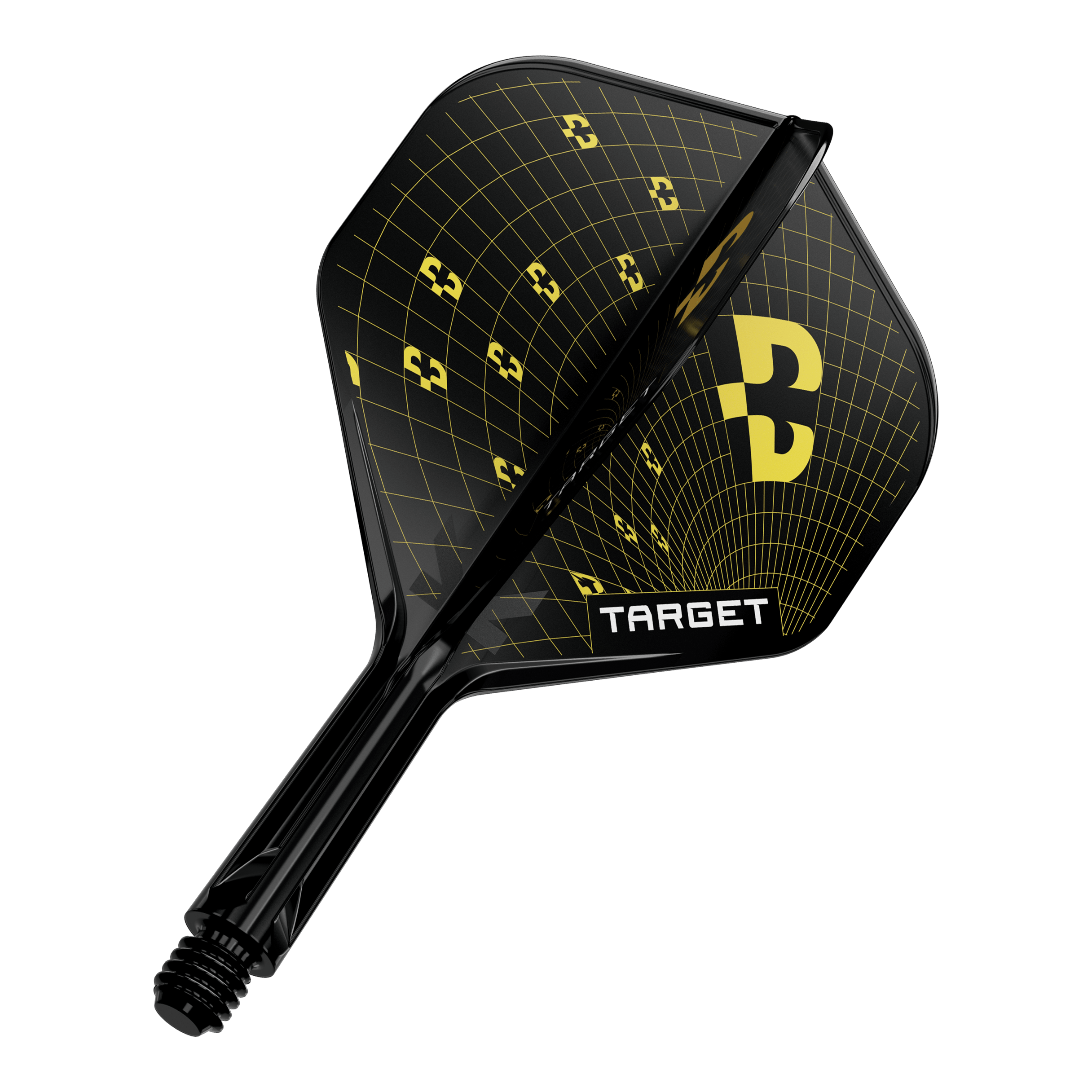 Target K-Flex Bolide No2 Standard Flights Abbildung eines Dart-Flights, wahrscheinlich Target K-Flex Bolide No2 Standard in 19mm. Das Produkt ist einzeln dargestellt.
