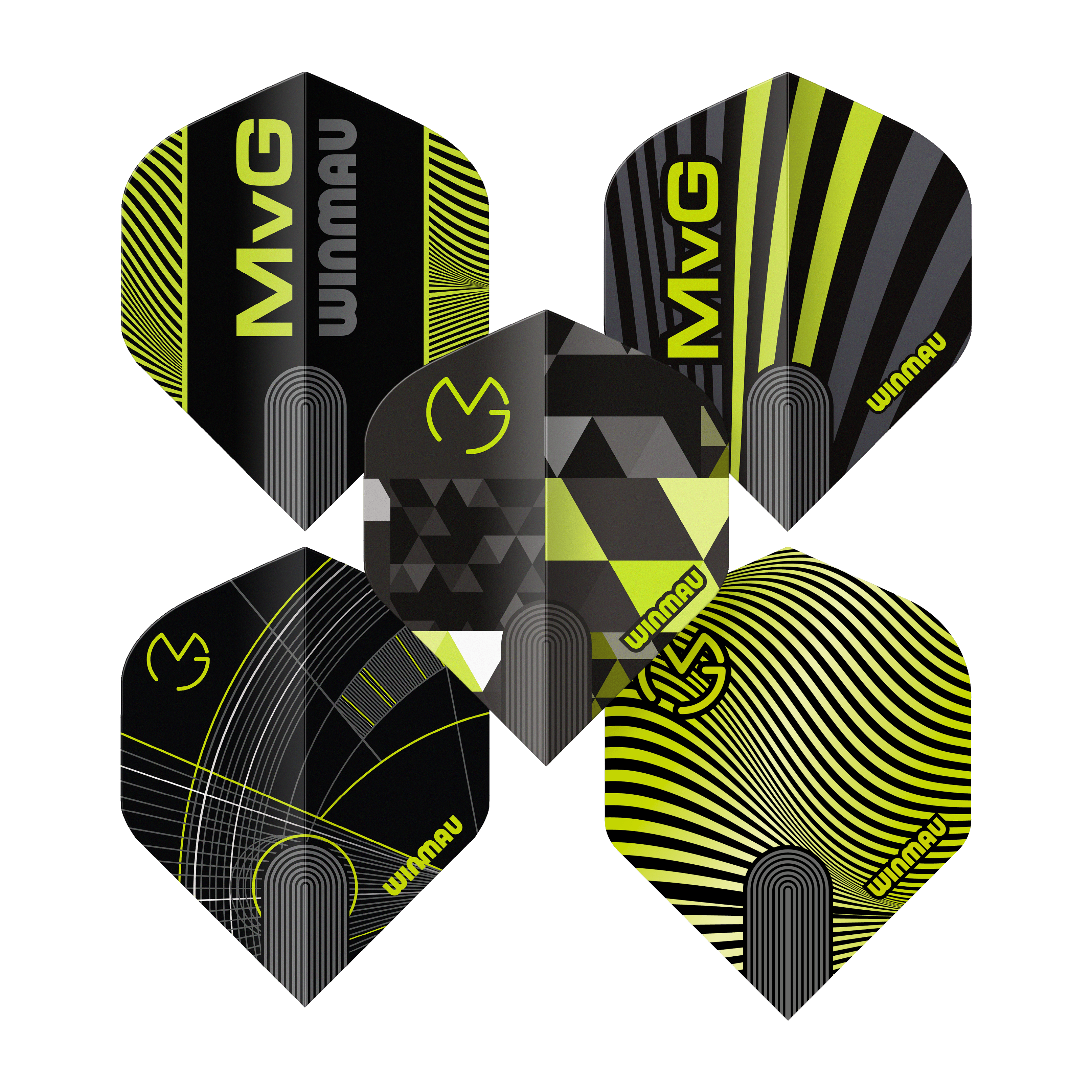 Winmau Michael Van Gerwen Prism No2 Standard Flight Collection Dieses Bild zeigt die Winmau Michael Van Gerwen Prism No2 Standard Flight Collection. Das Produkt ist speziell für den Dartsport entwickelt.