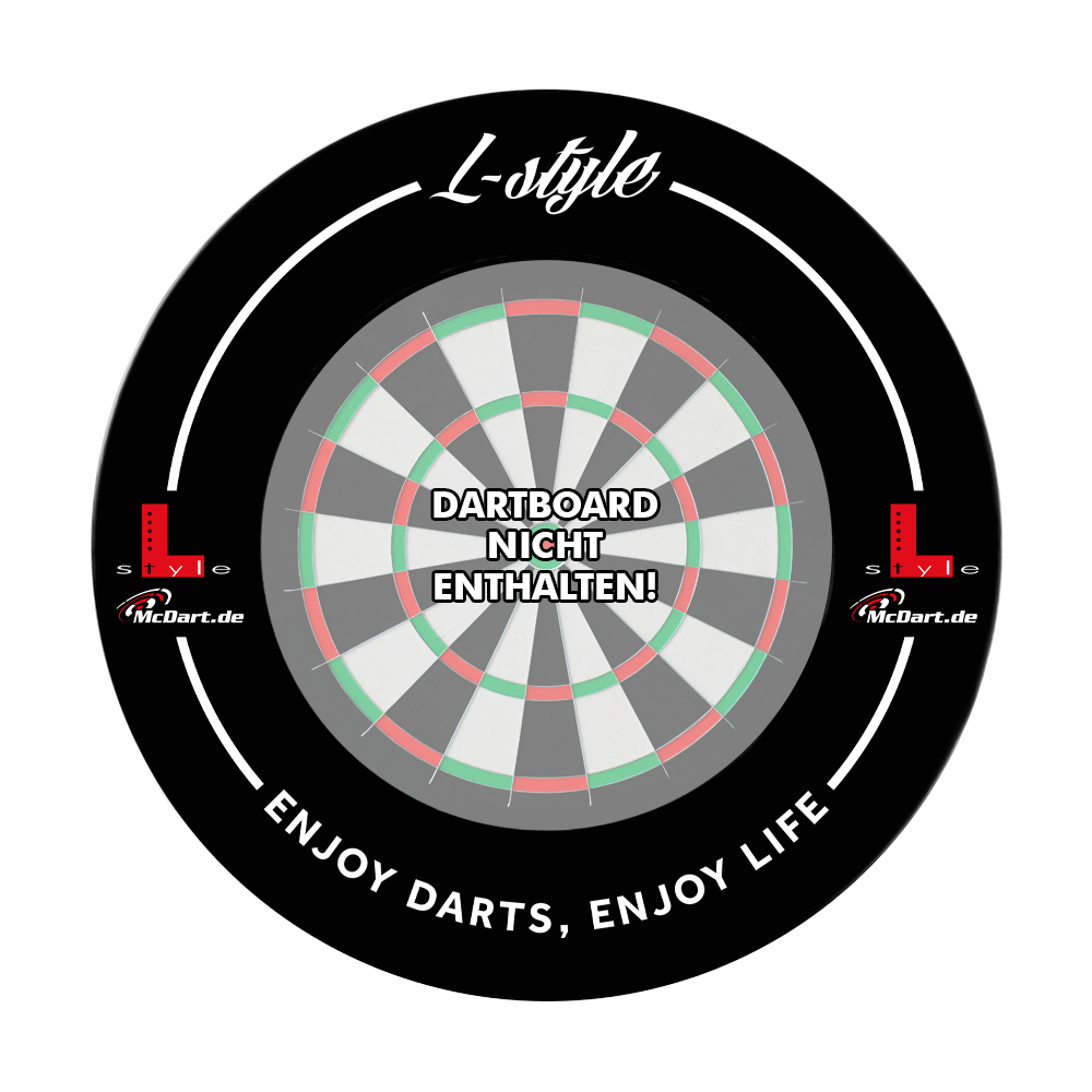 L-Style Dartboard Surround - Black