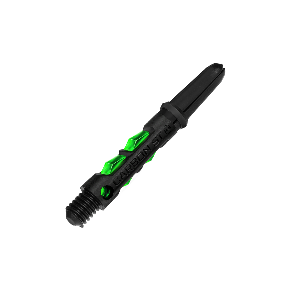 HR422_Harrows_Carbon_ST_Shafts_Gr-n_33mm_2 Zu sehen ist ein Satz Harrows Carbon ST Shafts. Diese Shafts werden für Darts verwendet.