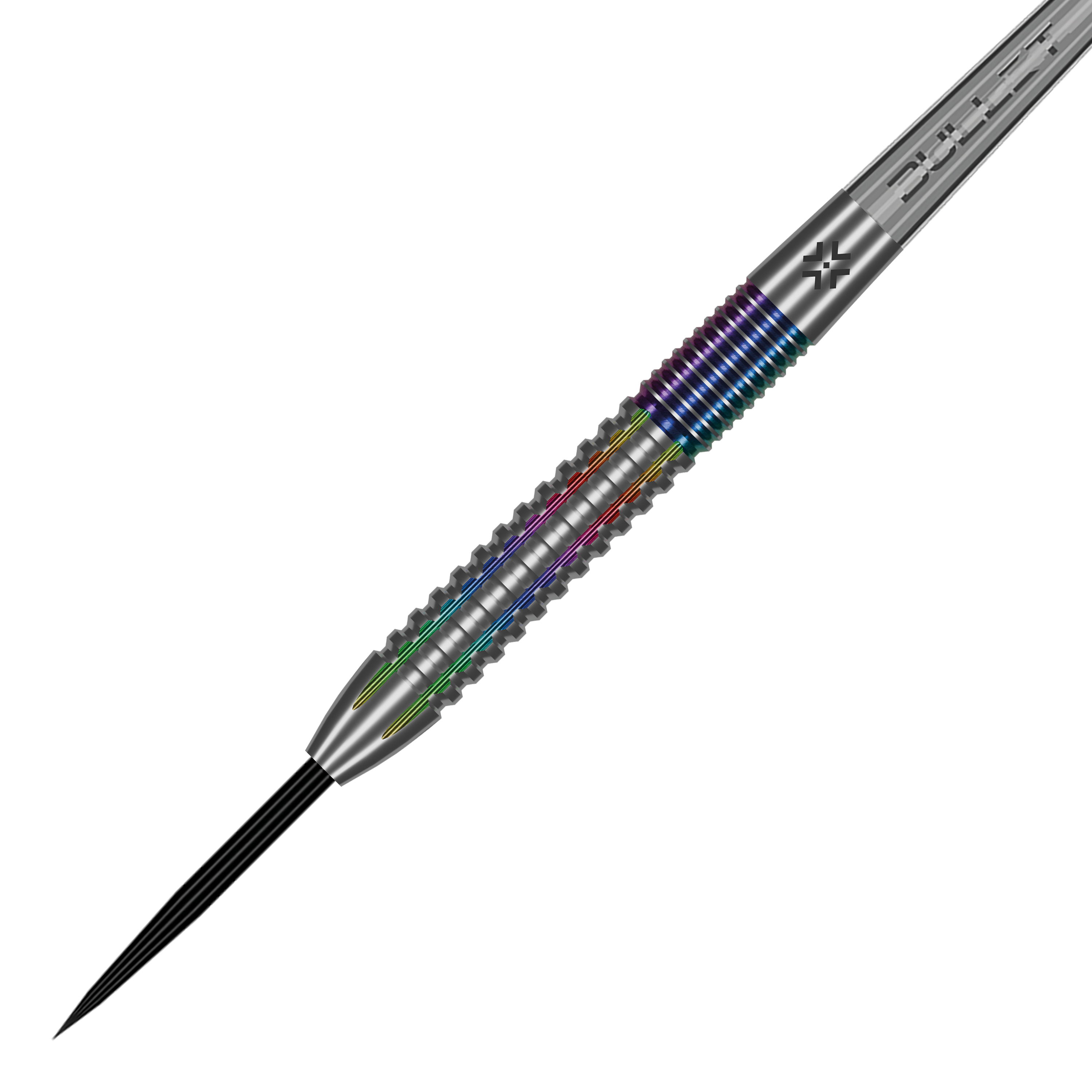Bullet Diesel V2 steel darts Auf dem Bild sind Bullet Diesel V2 Steel Darts abgebildet. Diese Darts sind für ein präzises Spiel konzipiert.