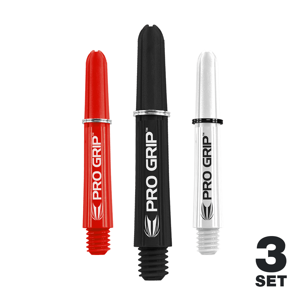 Target Pro Grip Shafts - 3 Sets - Schwarz Weiß Rot