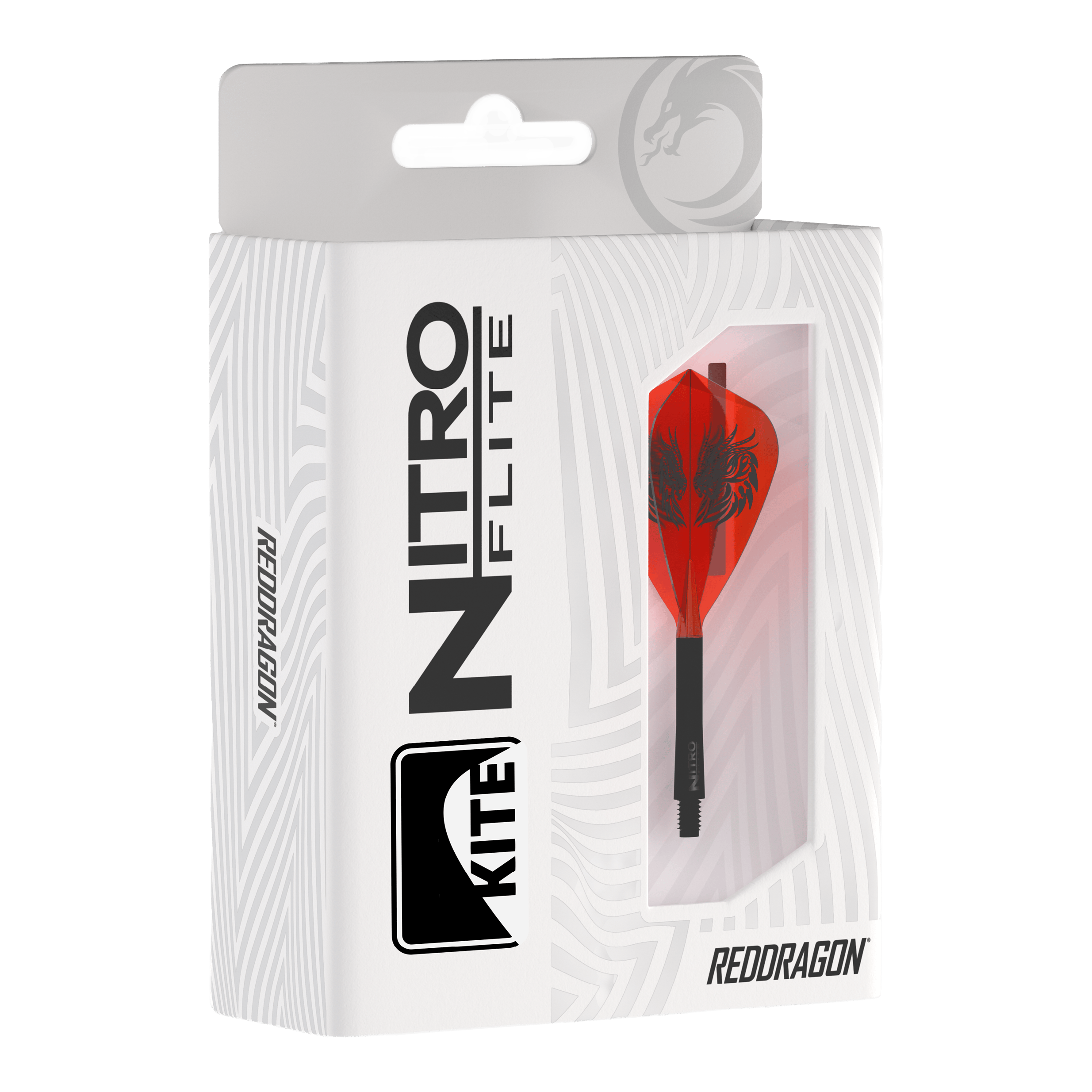 Red Dragon Nitro Flite - Jonny Clayton Kite Flights Das Bild zeigt die Red Dragon Nitro Flite - Jonny Clayton Kite Flights. Es handelt sich um spezielle Flights für Darts, entworfen im Jonny Clayton Design.