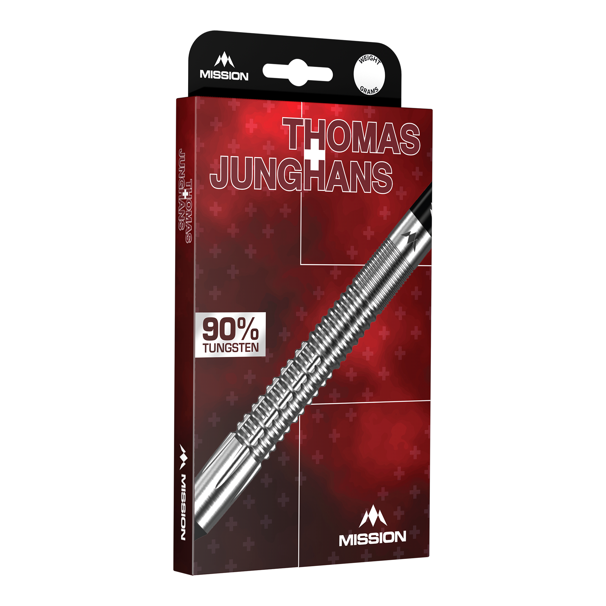 Mission Thomas Junghans Softdarts - 20g Das Bild zeigt die Mission Thomas Junghans Softdarts mit 20 Gramm. Die Darts sind modern gestaltet und liegen auf einer hellen Oberfläche.