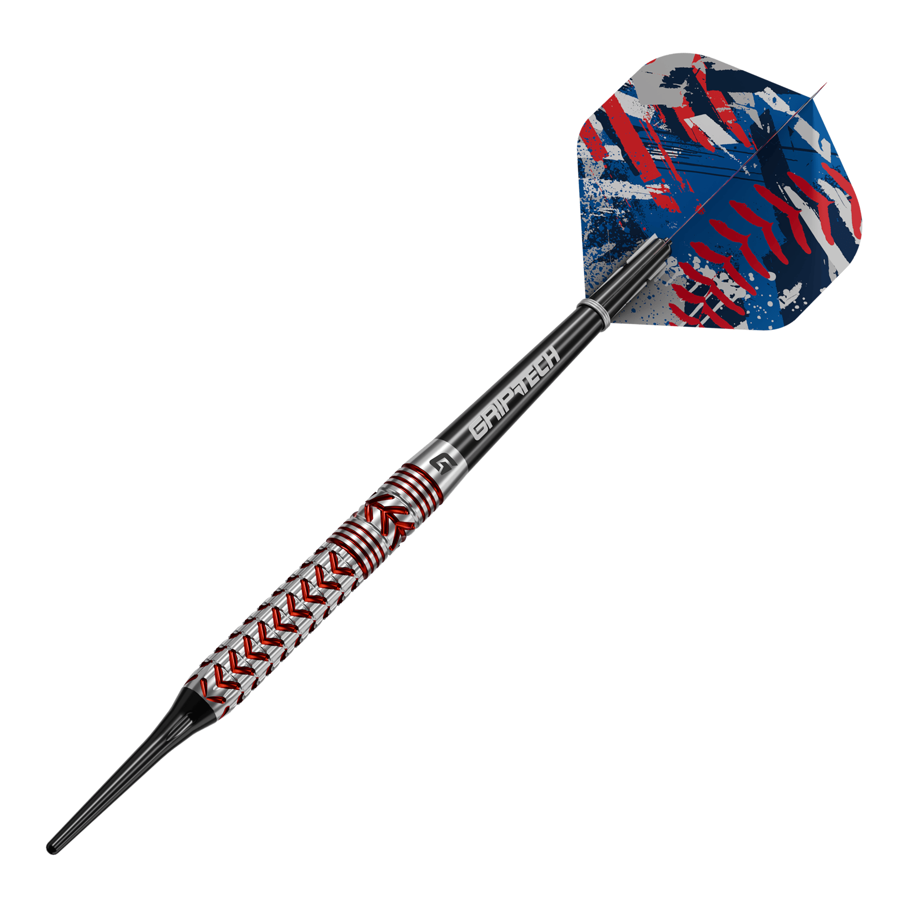 Zu sehen sind die GOAT Curveball Tungsten Softdarts - 20g. Die Darts zeichnen sich durch ihr Gewicht von 20 Gramm und das verwendete Tungsten aus.