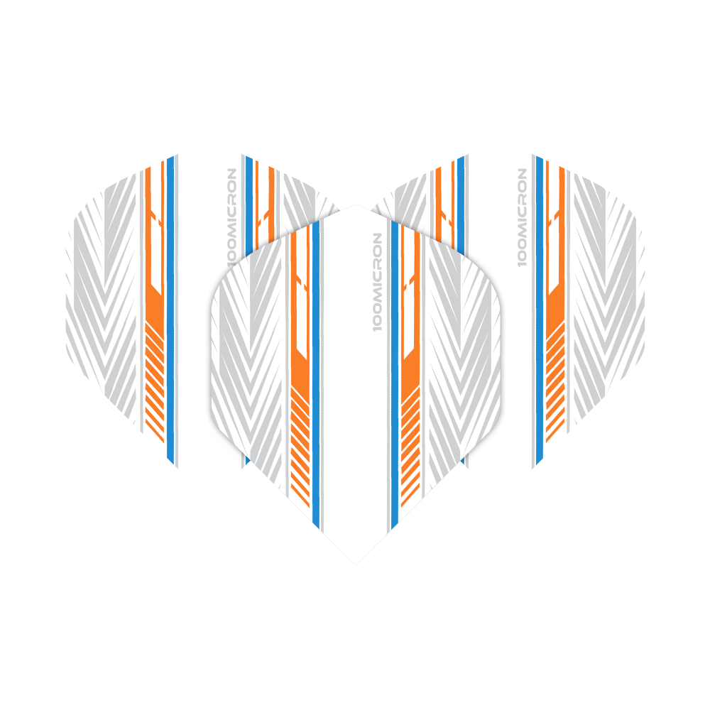 Pentathlon White Orange Blue No2 Standard Flights