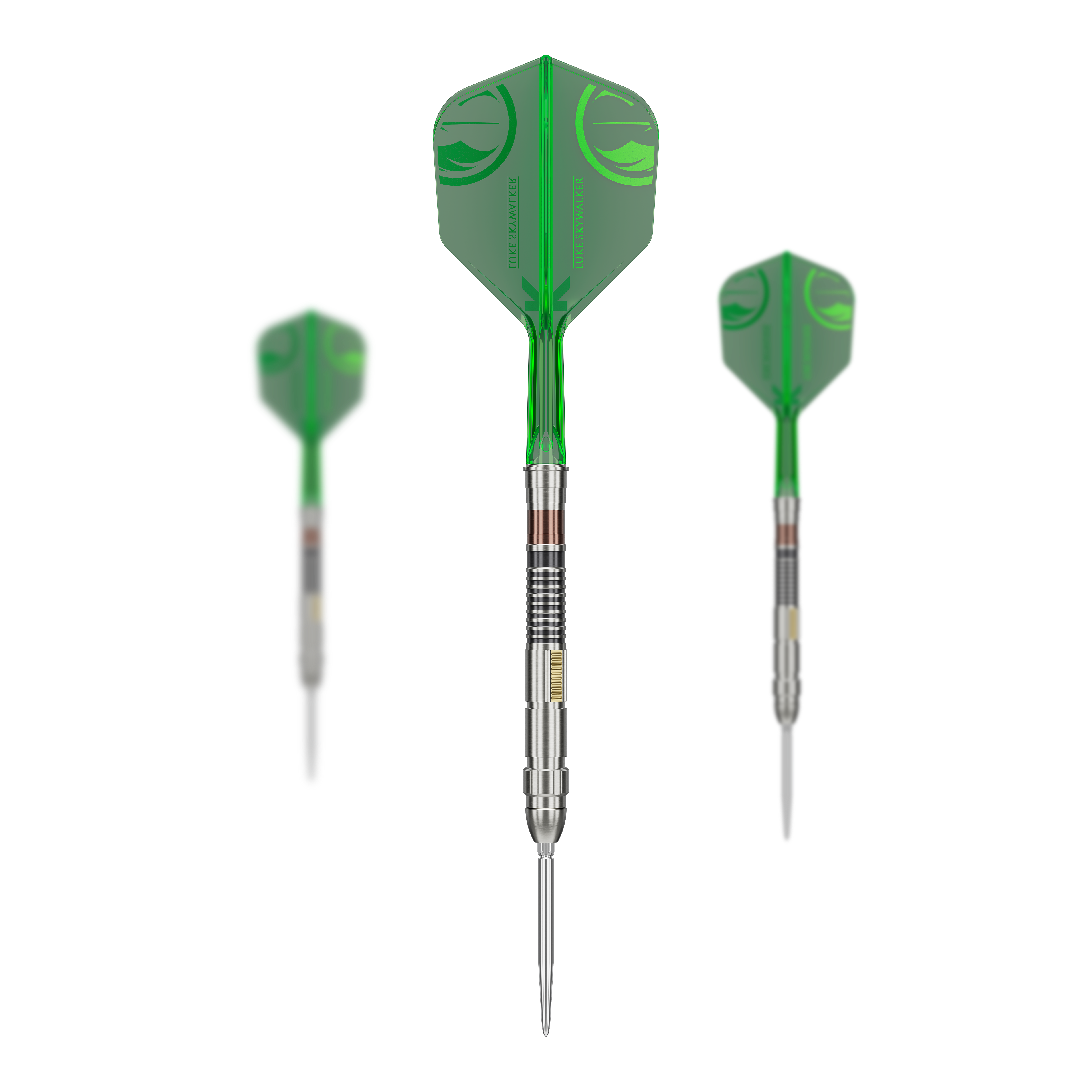 Target Star Wars Luke Skywalker Jedi Knight Lightsaber Limited First Edition Darts - 24g Abgebildet sind die Target Star Wars Luke Skywalker The Jedi Knight Light Saber Limited Edition Steeldarts mit einem Gewicht von 24g. Das Produkt ist inspiriert von Luke Skywalker aus Star Wars und zeichnet sich durch ein einzigartiges Design aus.