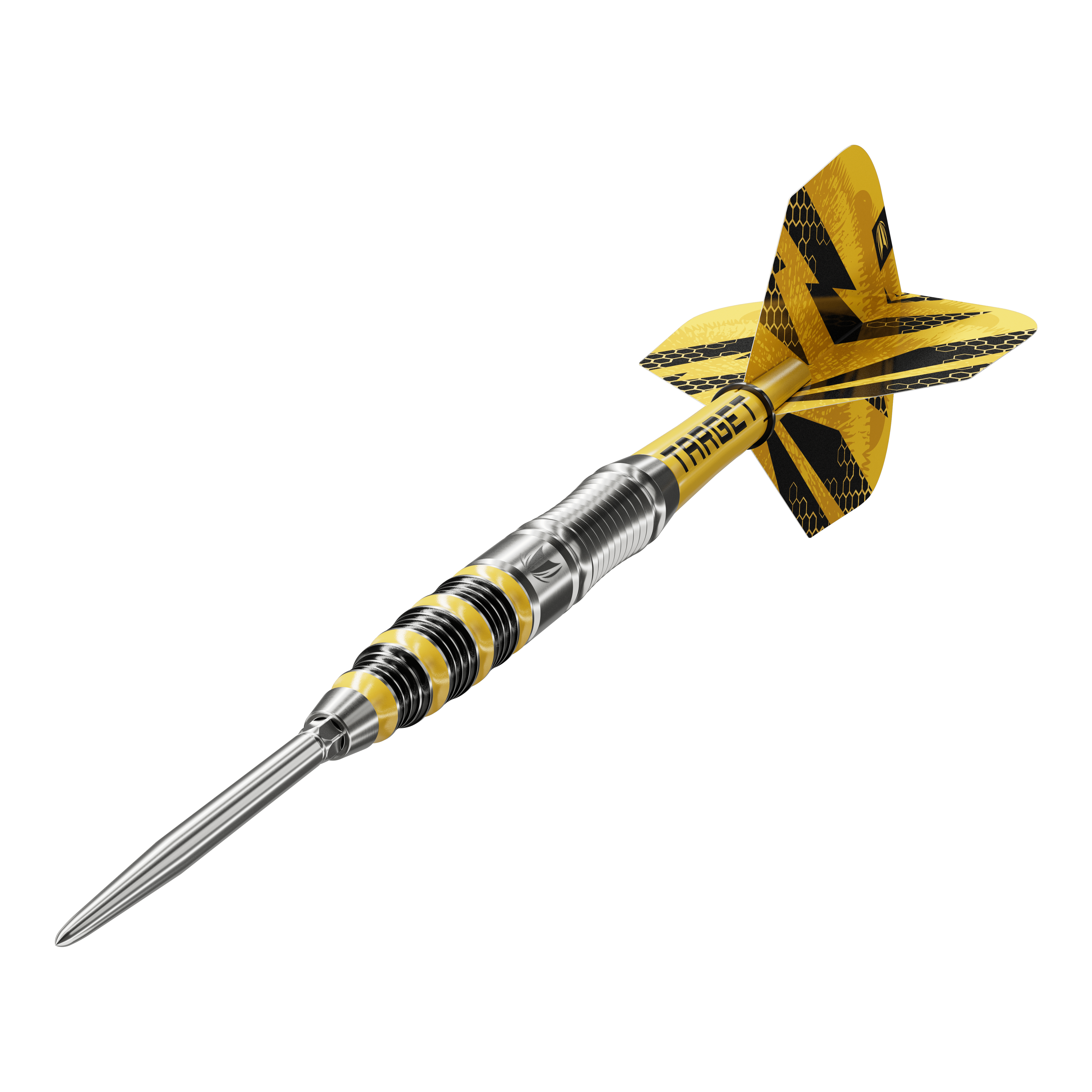 Das Produkt ist Target Buzz 03 Swiss Points Steeldarts. Die Darts sind speziell zum Steeldart-Spielen entwickelt.