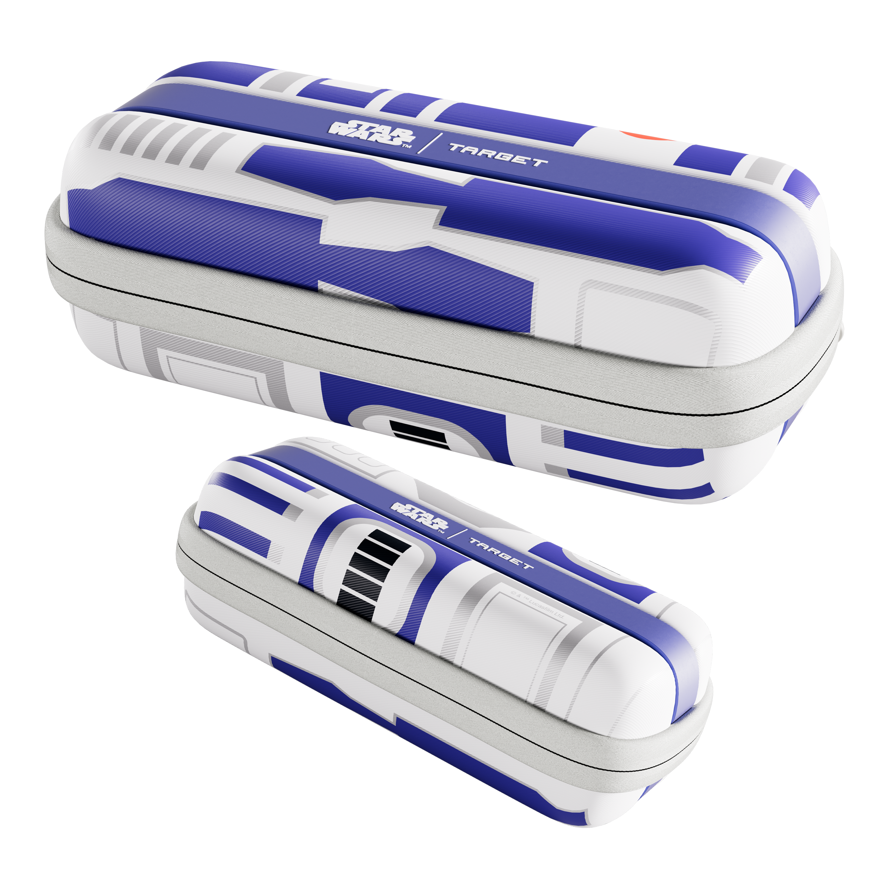 Dieses Bild präsentiert das Target Star Wars Boa Dartcase mit R2D2-Motiv. Das Dartcase schützt die Darts und ist ein Hingucker für Star Wars-Liebhaber.