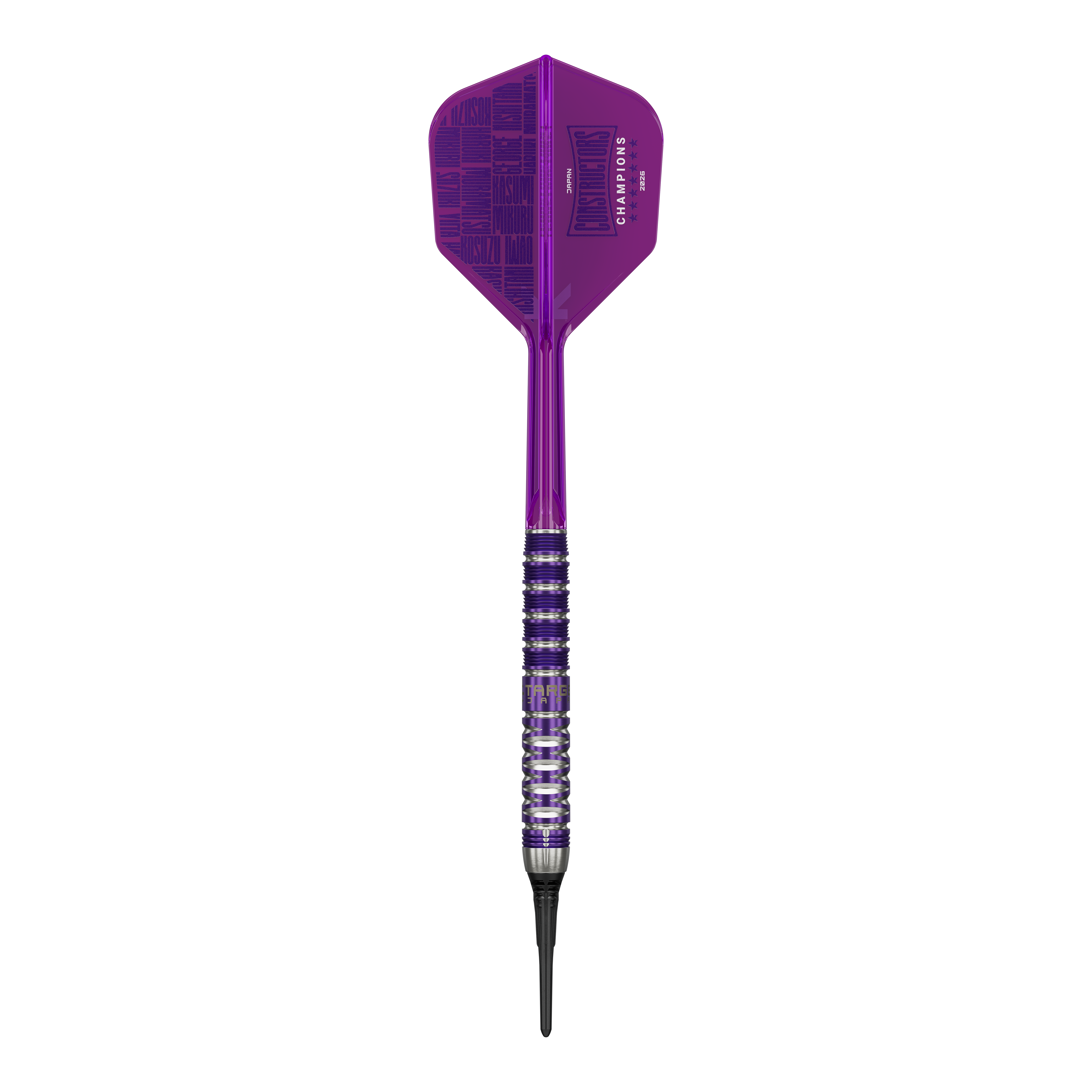Hier ist das Produkt Target Japan Endeavour GEN2 Constructors Champions Limited Darts - 21g zu sehen. Es ist eine limitierte Edition von hochwertigen Softdarts.