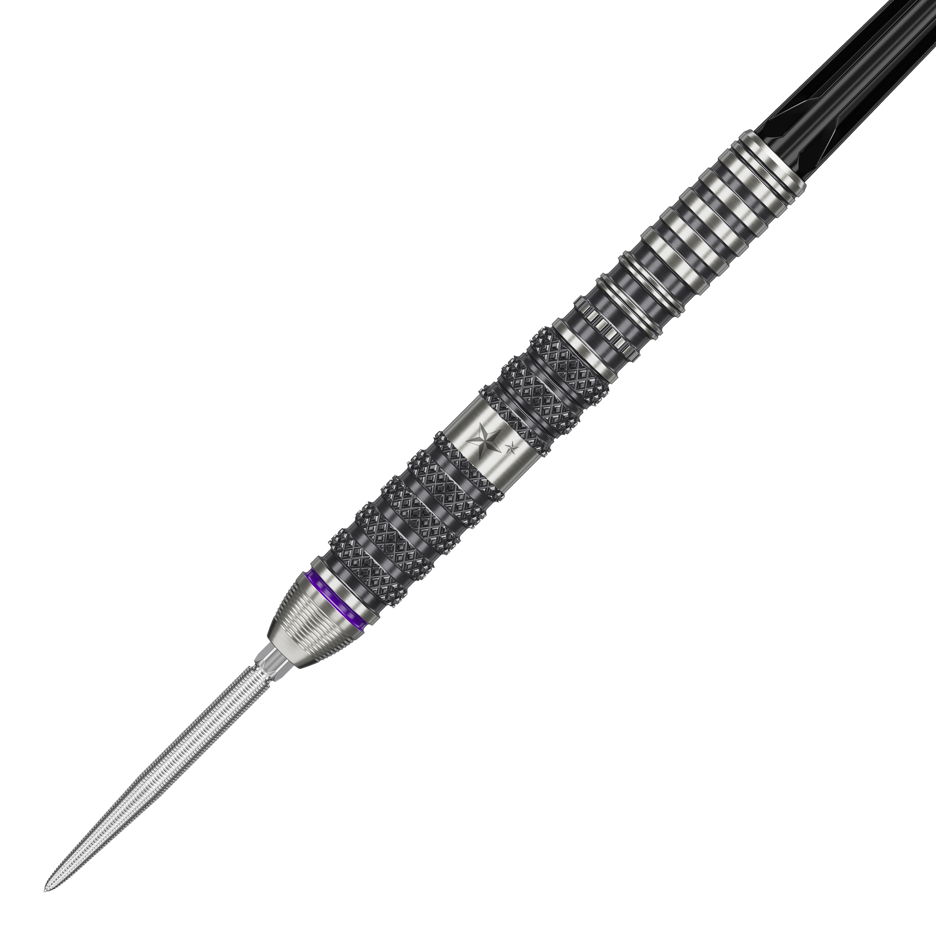 Das Bild zeigt die Target Japan Yuta Hayashi Sirius Swiss Point Steeldarts mit einem Gewicht von 23 Gramm. Die Darts sind speziell für professionelle Ansprüche entwickelt.