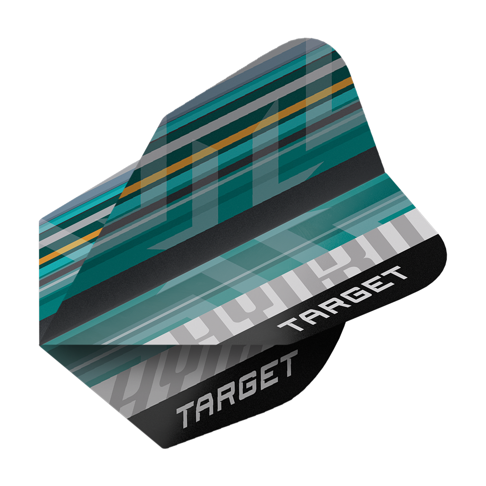 Zu sehen sind Target ProUltra Hydro No6 Flights - 3 Sets. Sie verbessern die Flugeigenschaften von Dartpfeilen.