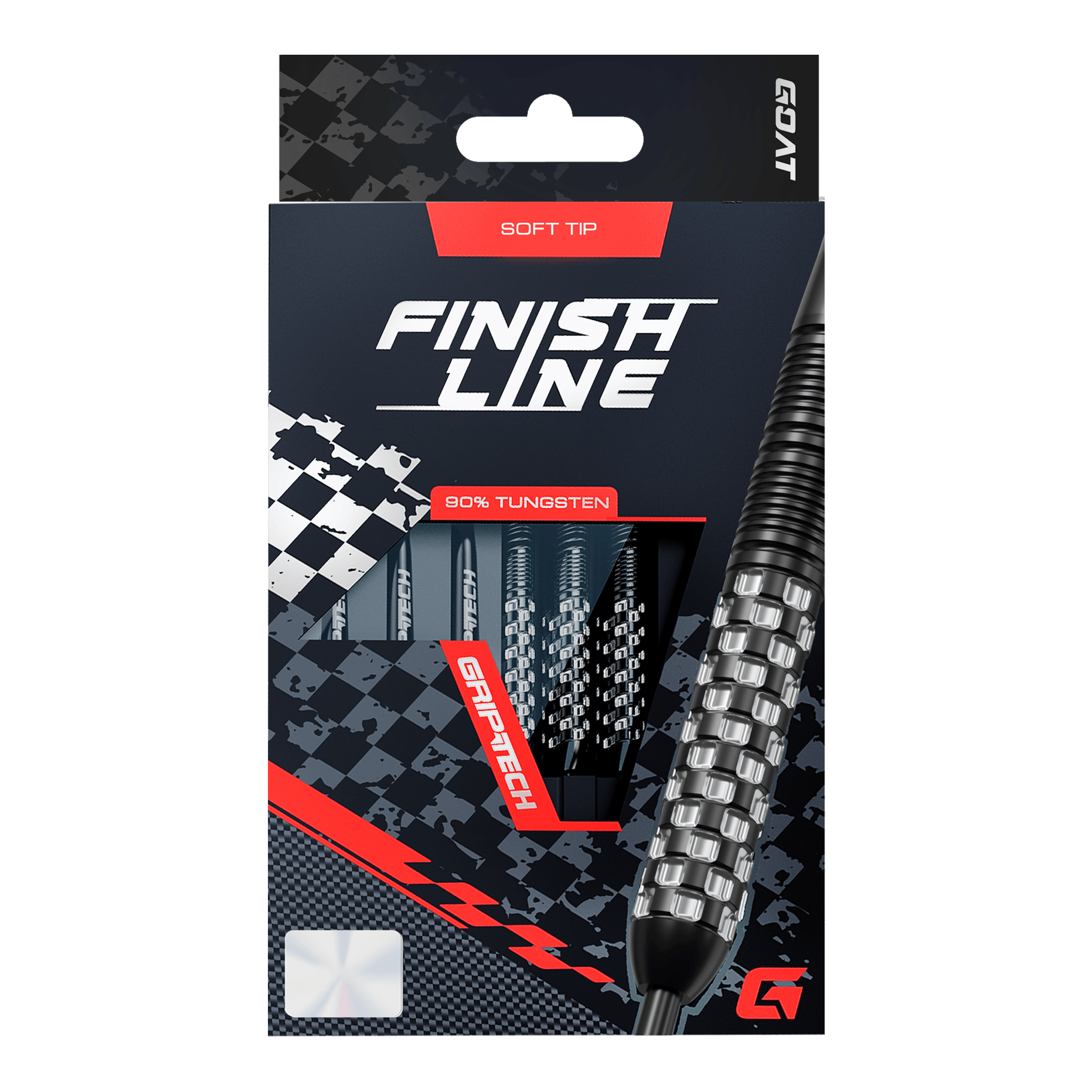 GOAT Finish Line Soft Darts - 20g Das Produkt GOAT Finish Line Tungsten Softdarts - 20g ist auf diesem Bild dargestellt. Die Darts bieten gute Kontrolle beim Werfen.