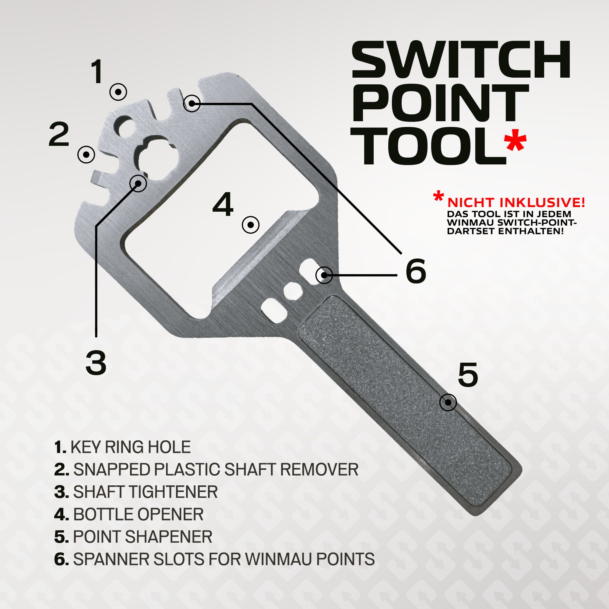 Winmau Switch Point Wave steel dart tips - black Hier sind die Winmau Switch Point Smooth Steeldartspitzen im Silver Effect zu sehen. Diese Spitzen eignen sich für Steeldarts und bieten einen glatten Effekt.