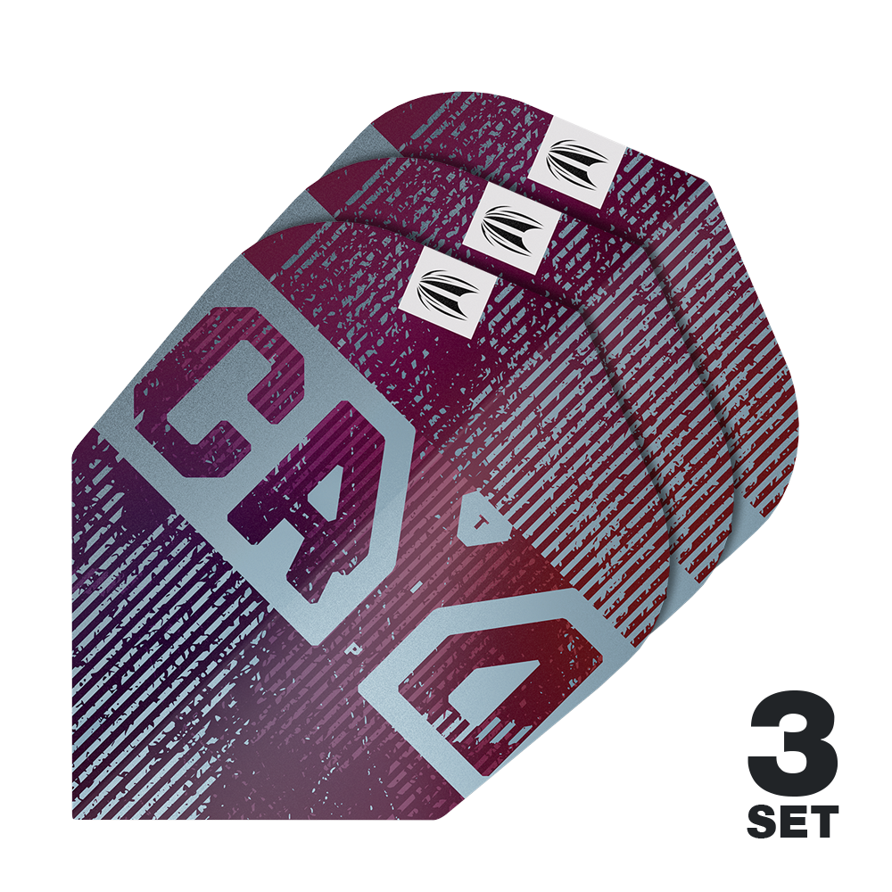 Zu sehen sind die Target Pro Ultra Cryo No6 Flights - 3 Sets. Sie bieten Ersatzflights für Dartspieler.