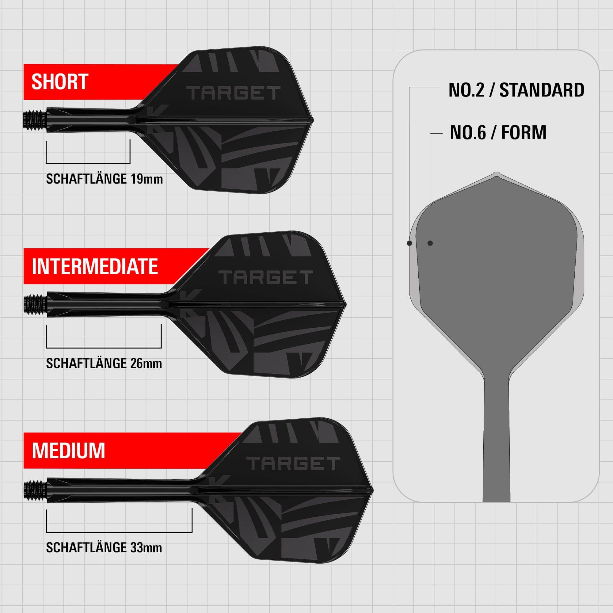 Target K-Flex Black No2 Standard Flights Target K-Flex Black No2 Standard Flights