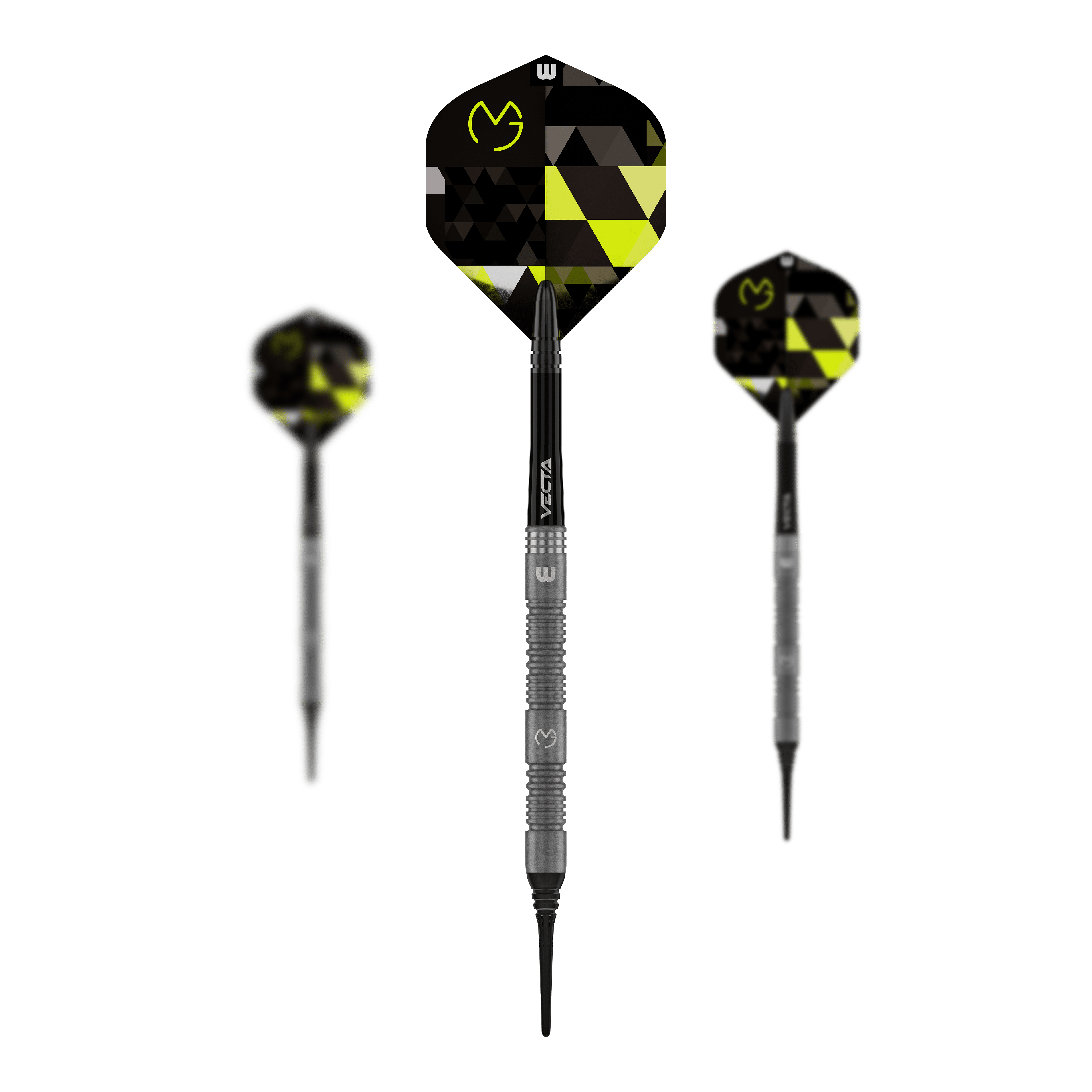 Winmau Michael Van Gerwen TS soft darts - 18g Zu sehen ist ein Set Winmau Michael Van Gerwen TS Softdarts - 18g. Enthalten sind mehrere Pfeile.