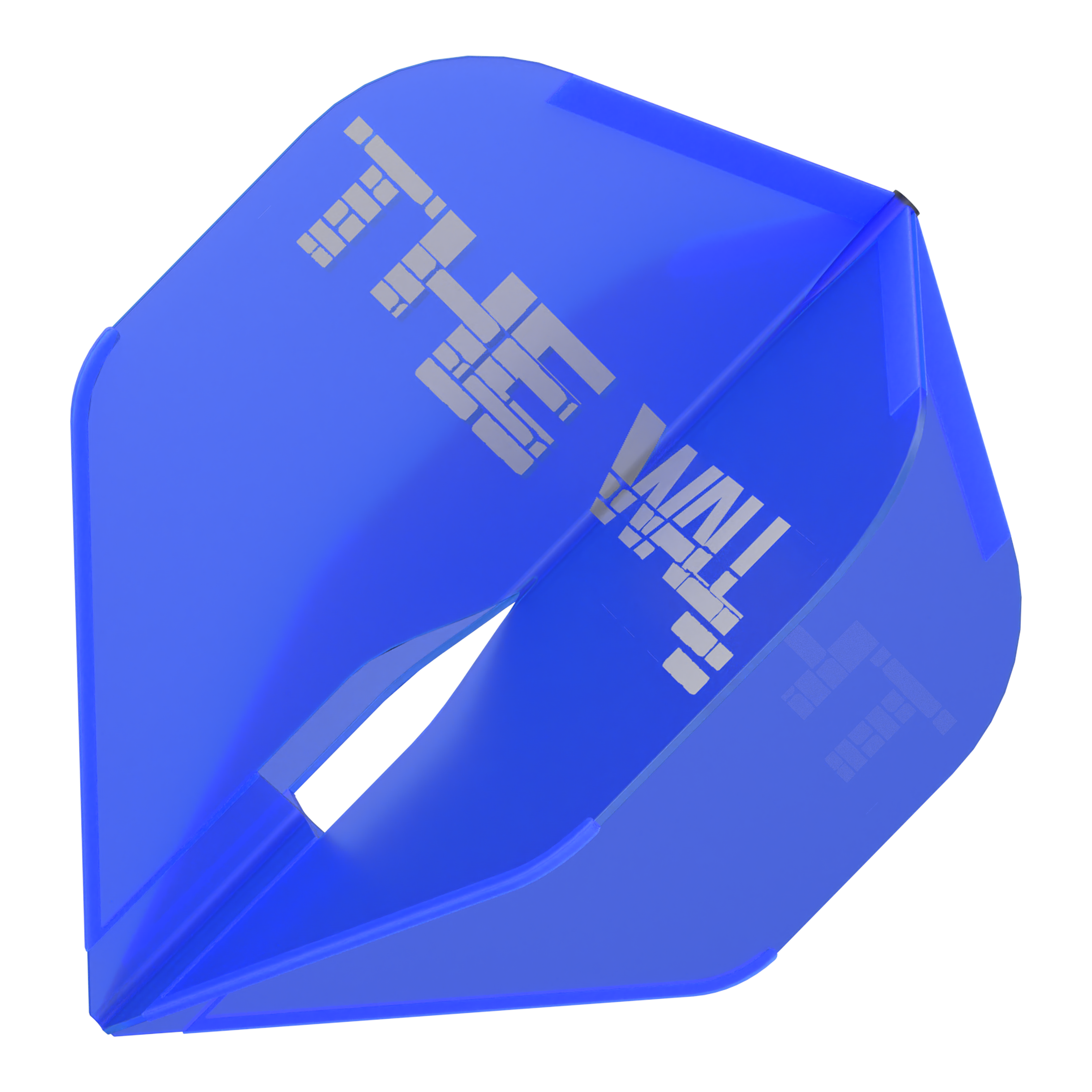 L-Style Martin Schindler Blue L1PRO Flights Dies ist ein blauer Dartflight des Modells "L-Style Martin Schindler Blau L1PRO". Auf dem Flight steht in weißen Blockbuchstaben "THE WALL".