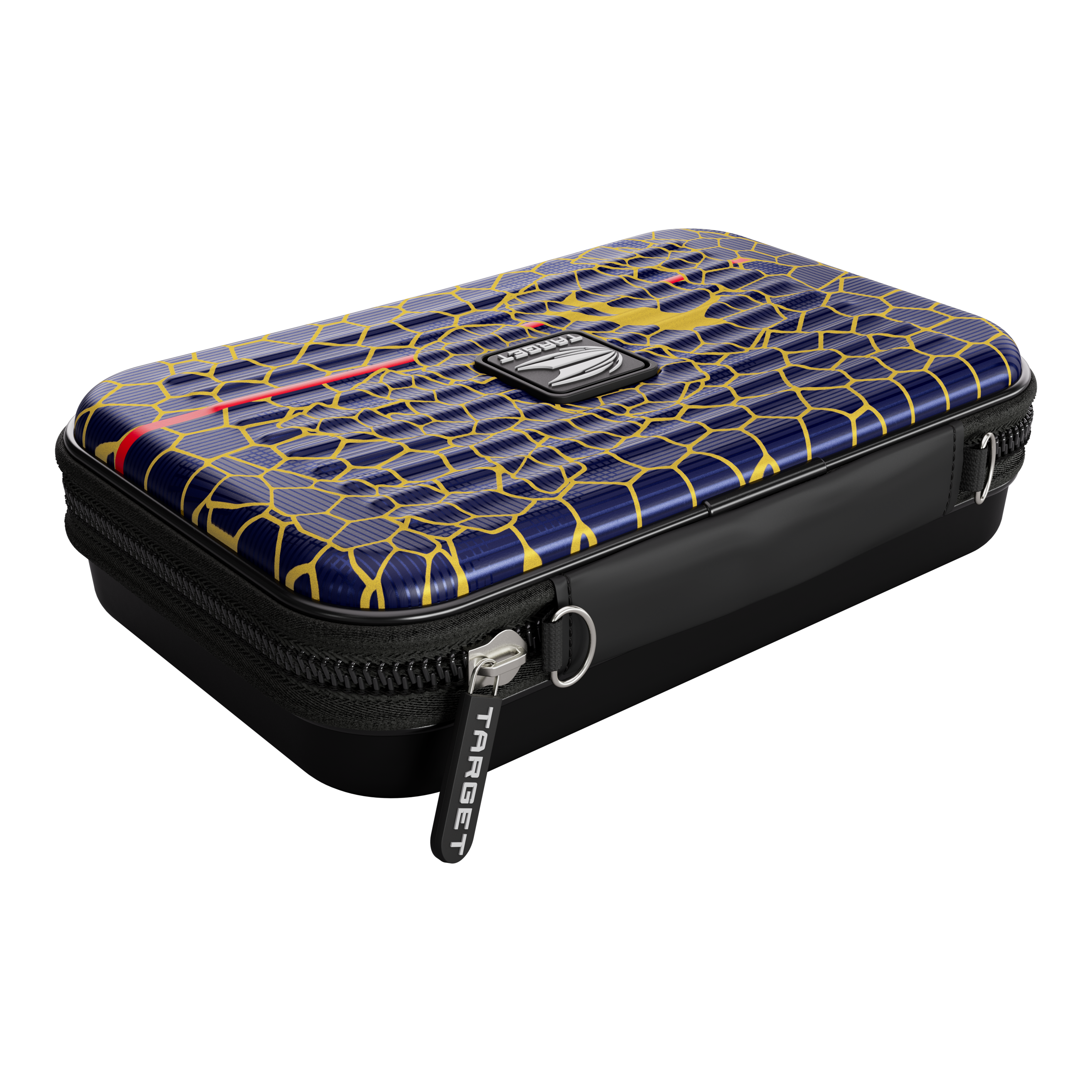 Target Takoma Josh Rock XL dart case Dies ist das Target Takoma Josh Rock XL Dartcase. Das Etui hat ein auffälliges Design mit blauen, gelben und roten Mustern sowie einem Reißverschluss.