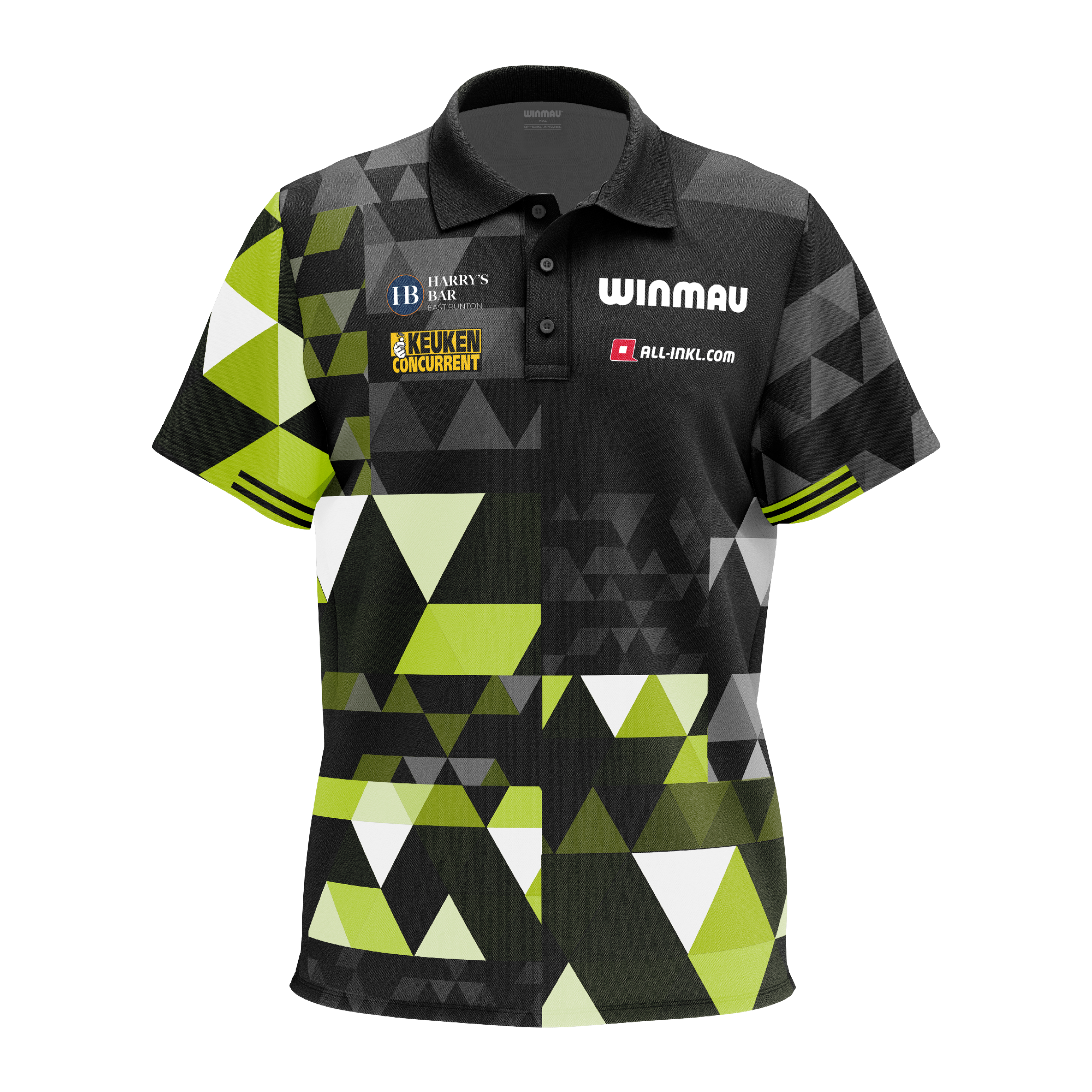 Poloshirt der Winmau Michael Van Gerwen Fan-Edition. Das Produkt ist als Fanartikel für Michael Van Gerwen entworfen.