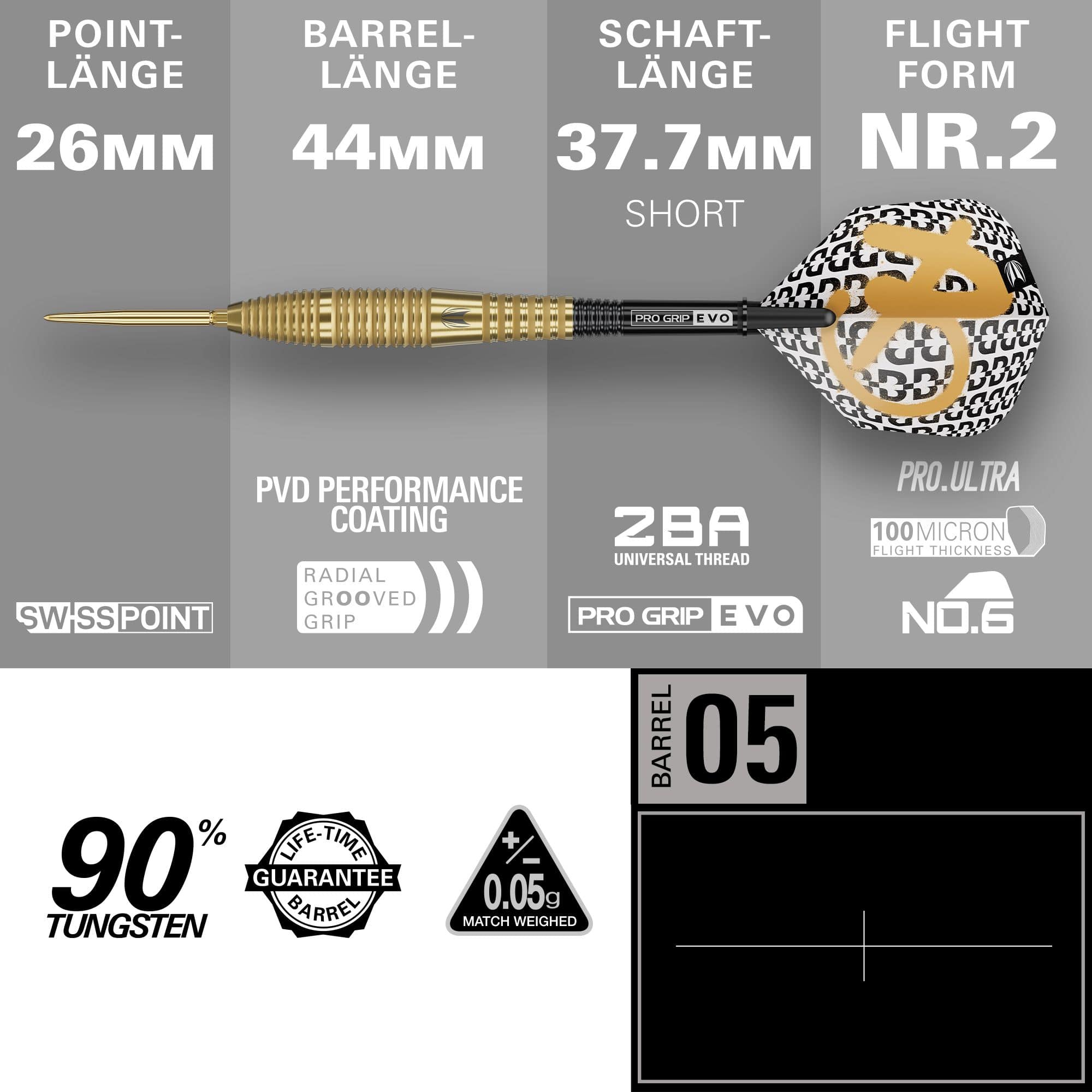 Target Bolide Envy 05 Swiss Point steel darts Gezeigt werden die Target Bolide Envy 05 Swiss Point Steeldarts. Sie zeichnen sich durch ihr modernes Design und hohe Qualität aus.