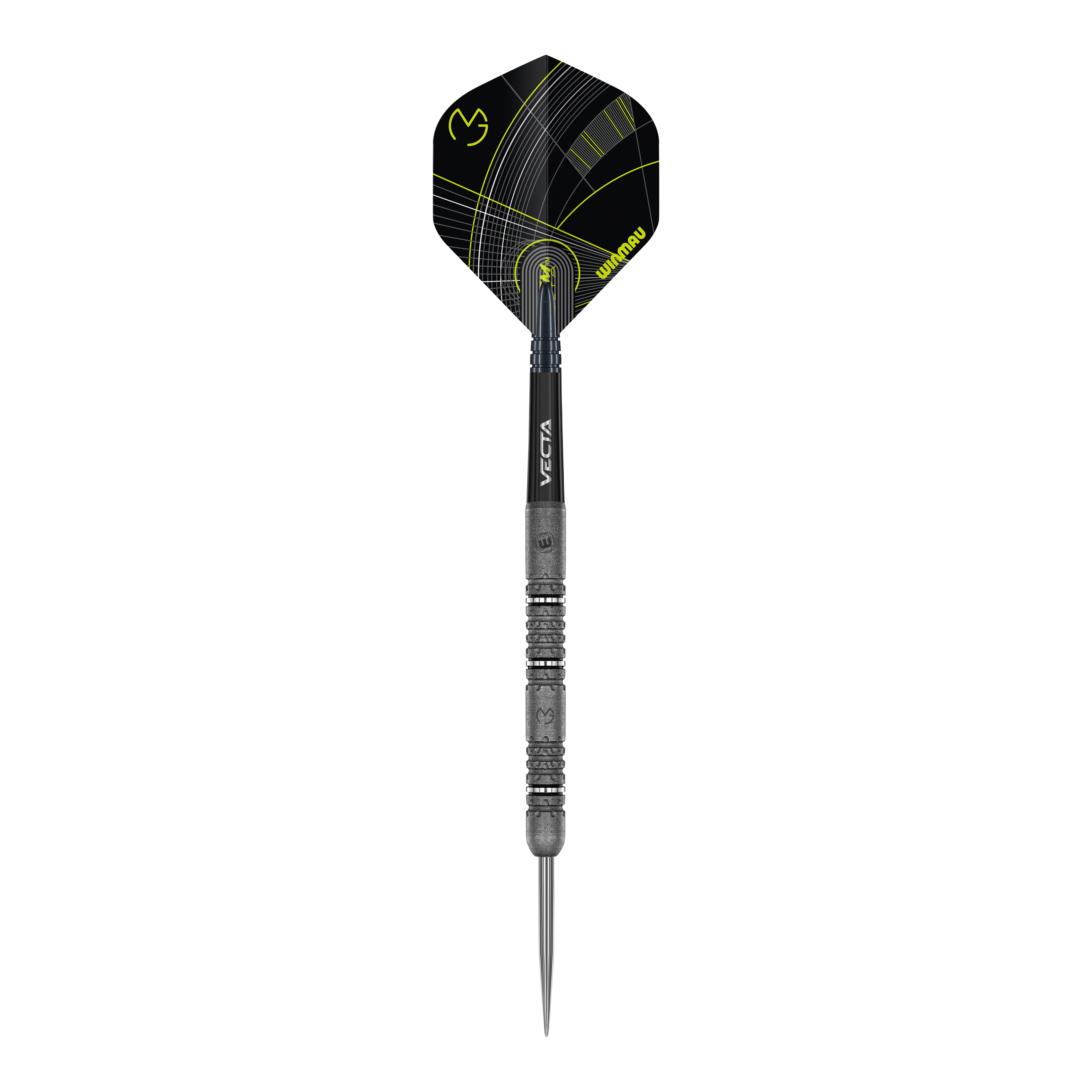 Das Foto zeigt die Winmau Michael Van Gerwen Signature Edition Steeldarts. Sie sind eine Sonderedition für Dartliebhaber und Fans von Michael Van Gerwen.