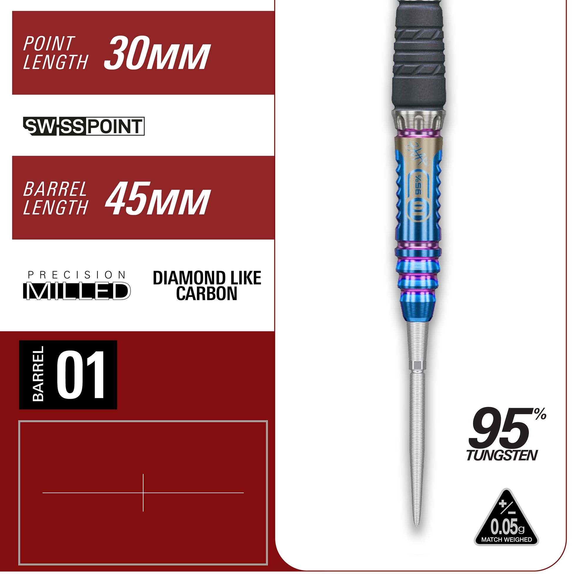 Das Bild zeigt die Target Japan Rising Sun GEN10 Swiss Point Steeldarts. Sie sind ideal für ambitionierte Dartspieler geeignet.