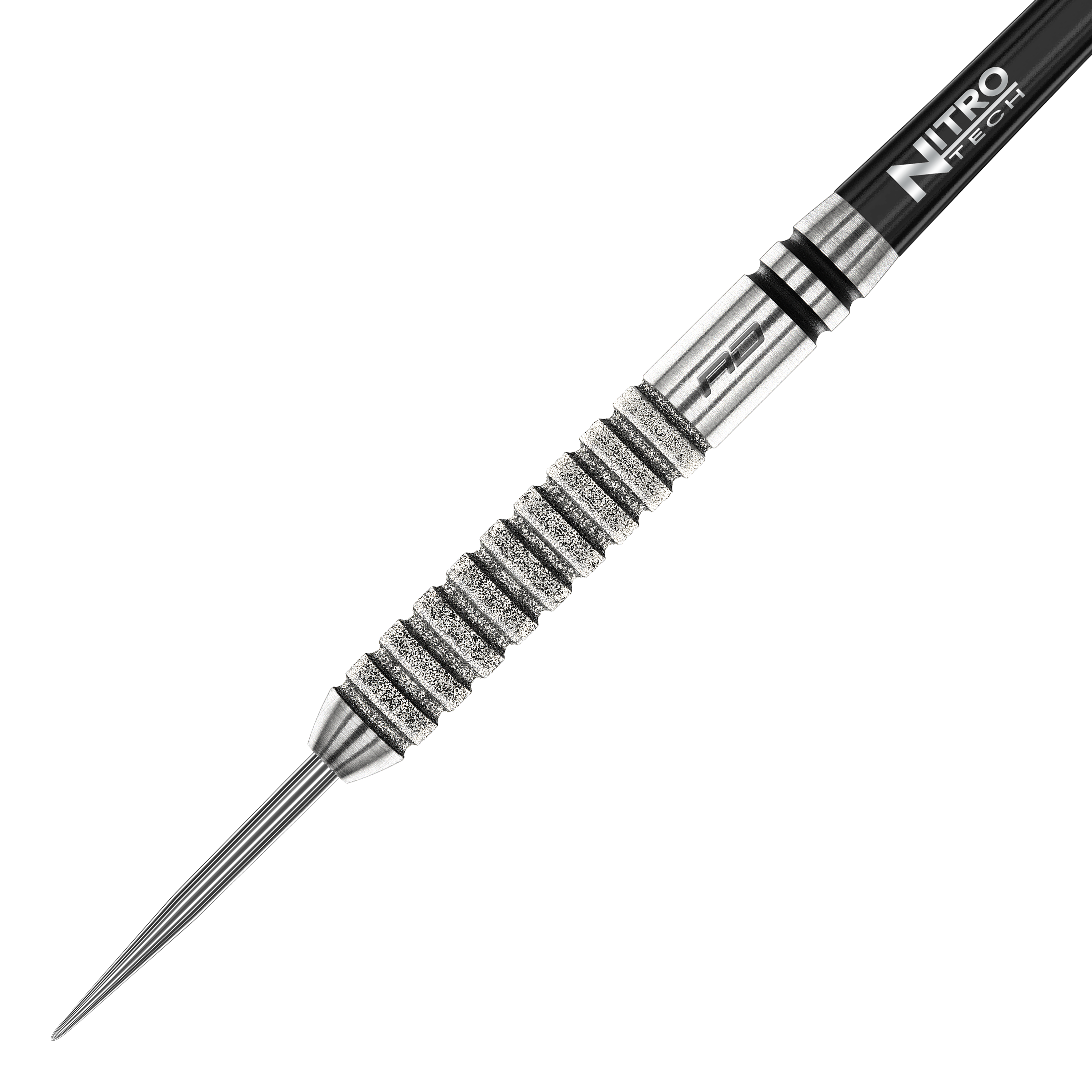 Red Dragon Gian Van Veen Tour Edition Steeldarts - 22g Dies ist der Red Dragon Gian Van Veen Tour Edition Steeldart mit einem Gewicht von 22g. Der Dart hat eine silberne, geriffelte Oberfläche und eine scharfe Spitze.