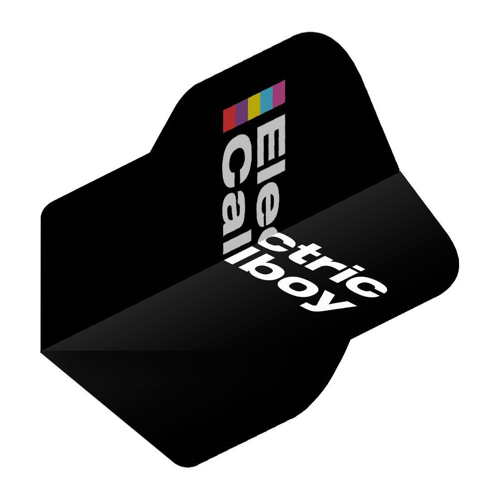 Electric Callboy Tanzneid Flight Pack - 10 sets Das Bild zeigt das Produkt Electric Callboy Tanzneid Flight Pack - 10 Sets. Es handelt sich um ein Dartzubehör in schwarzer Ausführung.