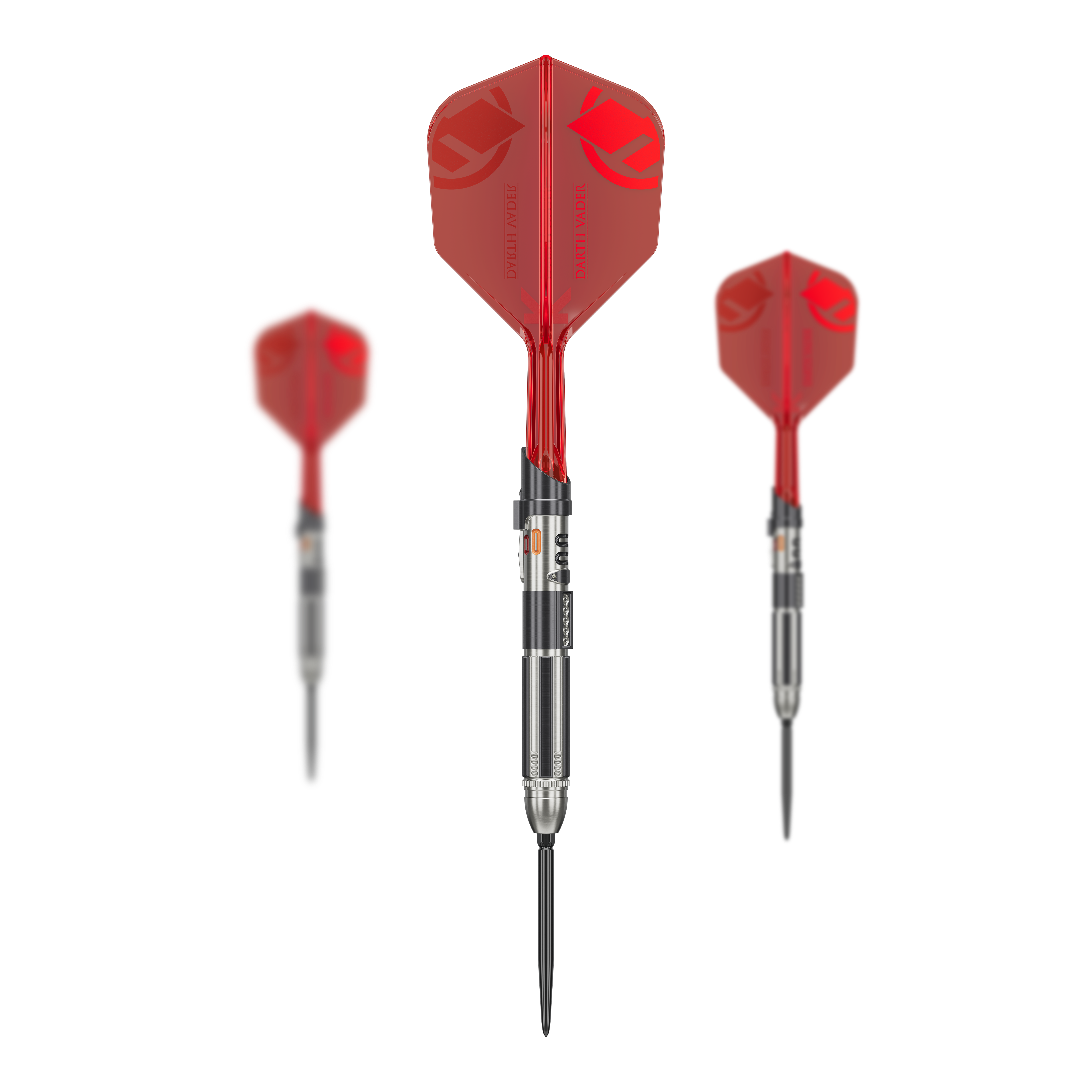 Target Star Wars Darth Vader Sith Lord Lightsaber Limited First Edition Darts- 24g Auf dem Bild sind die Target Star Wars Darth Vader Light Saber Limited Edition Steeldarts - 24g zu sehen. Es handelt sich um eine limitierte Edition im Stil von Darth Vaders Lichtschwert.