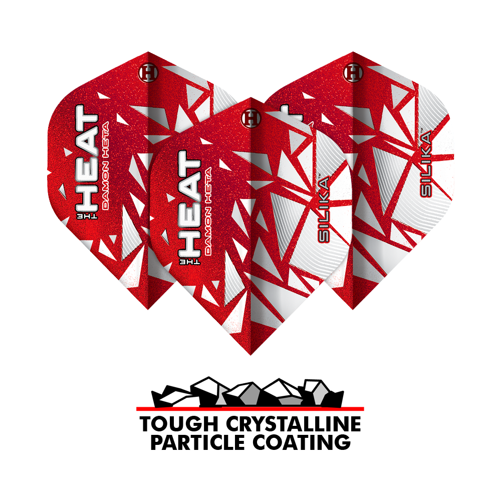 Harrows Silika Damon Heta Series 4 No2 Standard Flights sind hochwertige Dart-Flights. Dieses Set ist für präzise Würfe entworfen.