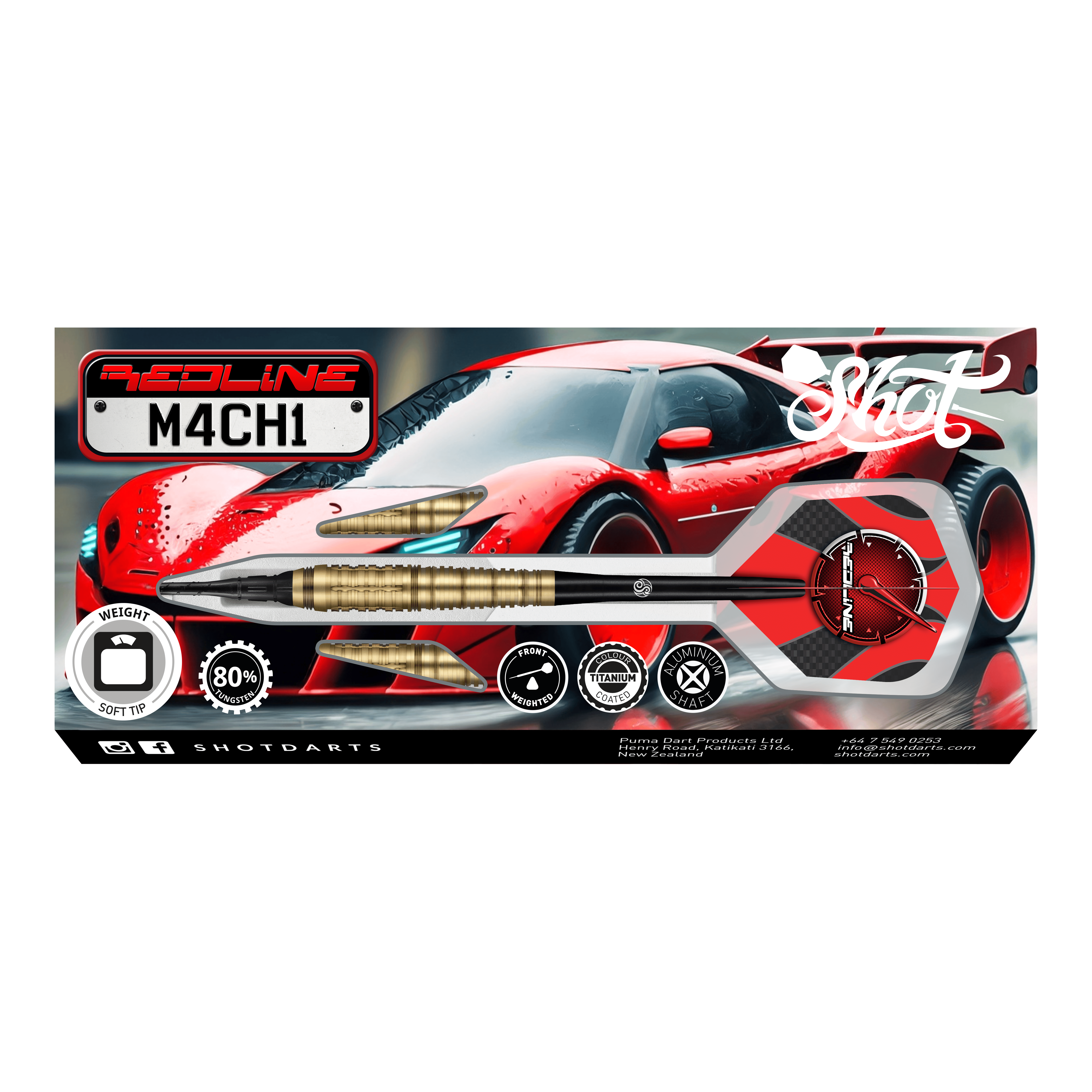 Shot Redline Mach 1 Softdarts - 20g