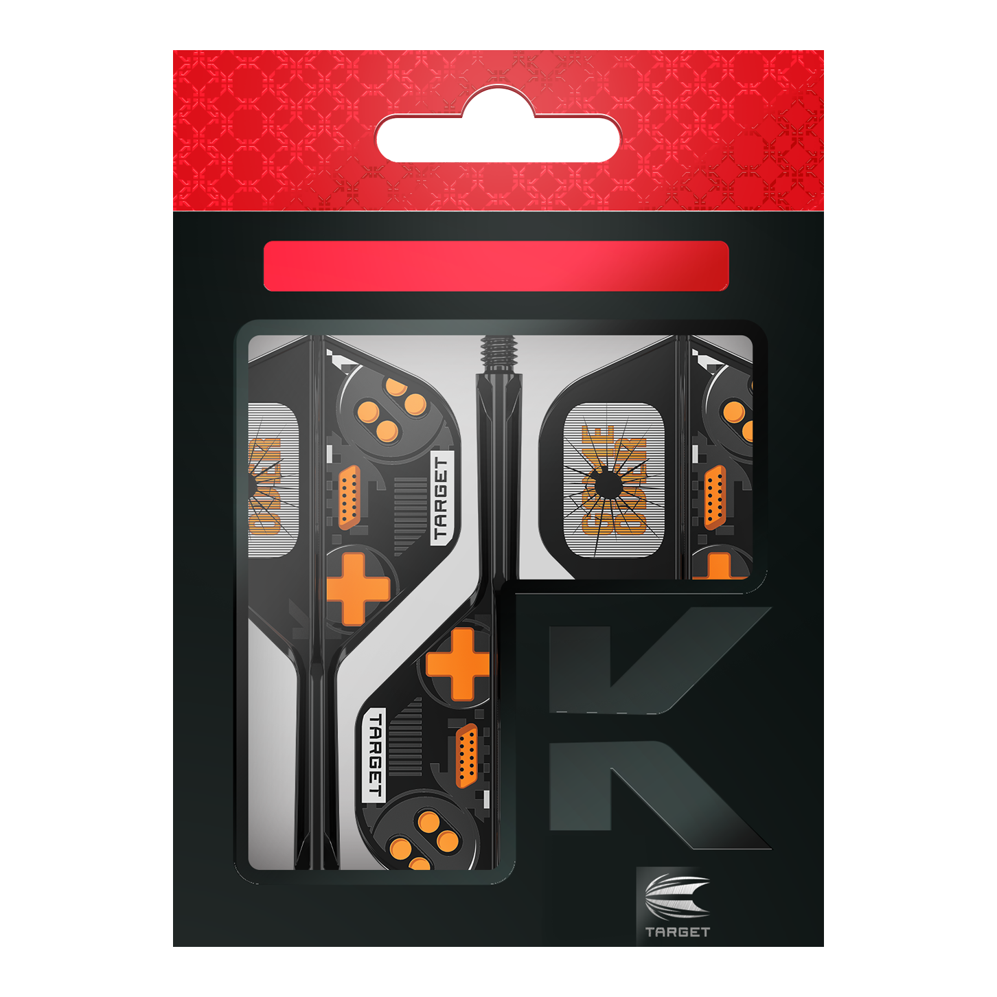 Target K-Flex Game Over No2 Standard Flights Zu sehen sind die Target K-Flex Game Over No2 Standard Flights. Sie werden als Zubehör für Dartpfeile verwendet.