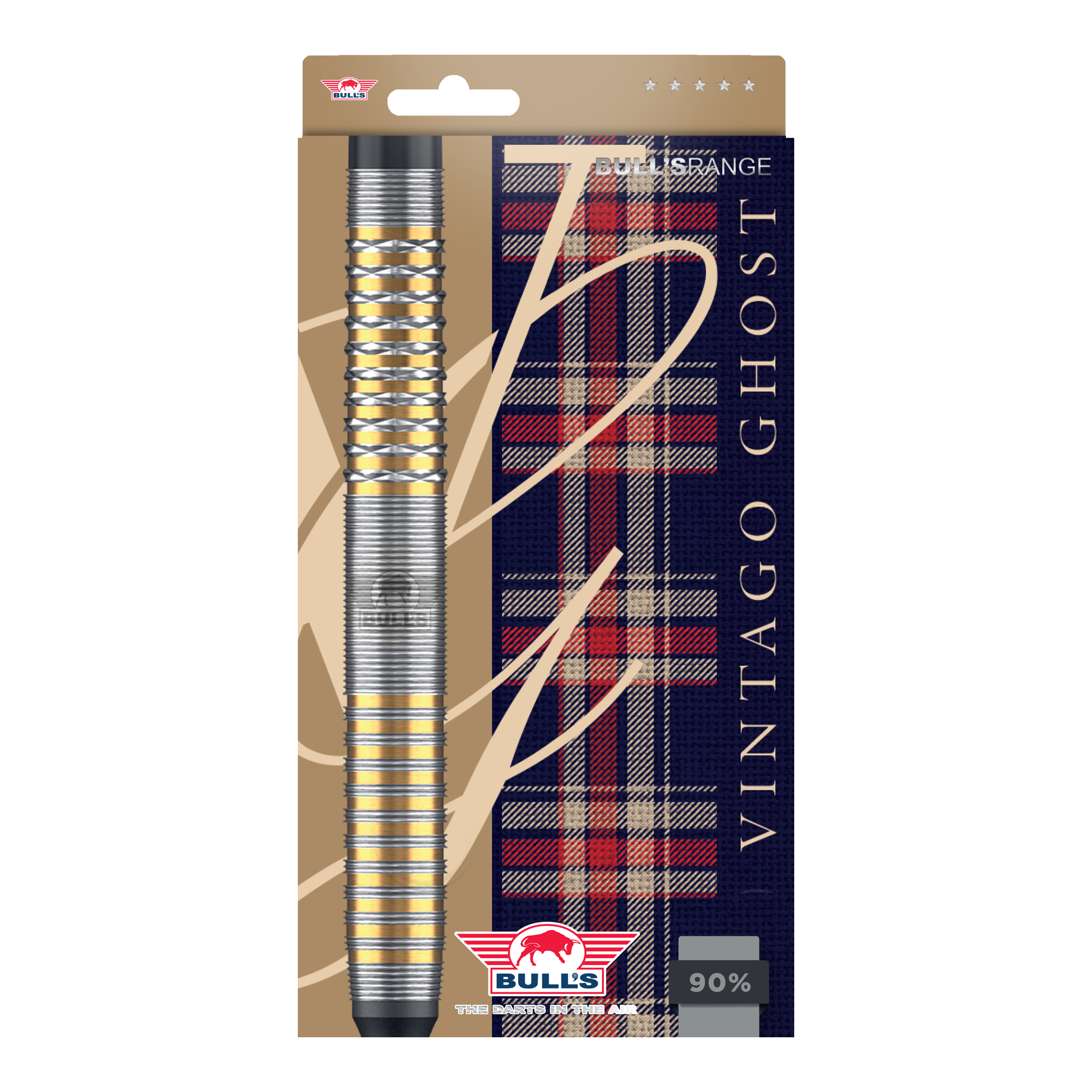 Zu sehen sind die Bulls NL Vintago Ghost Softdarts - 20g. Die Darts bieten eine gute Balance und Griffigkeit.