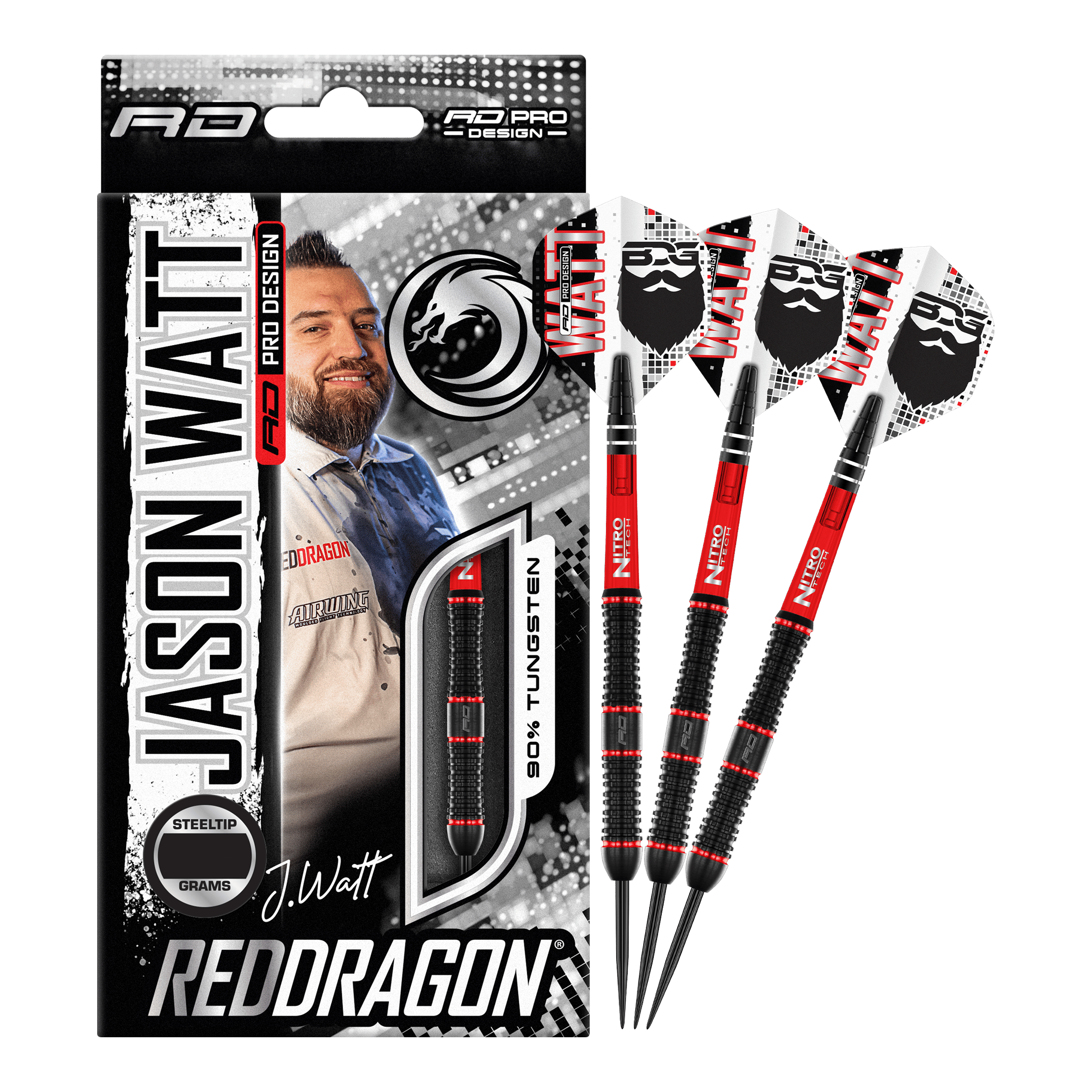 Red Dragon Jason Watt Steeldarts - 22g