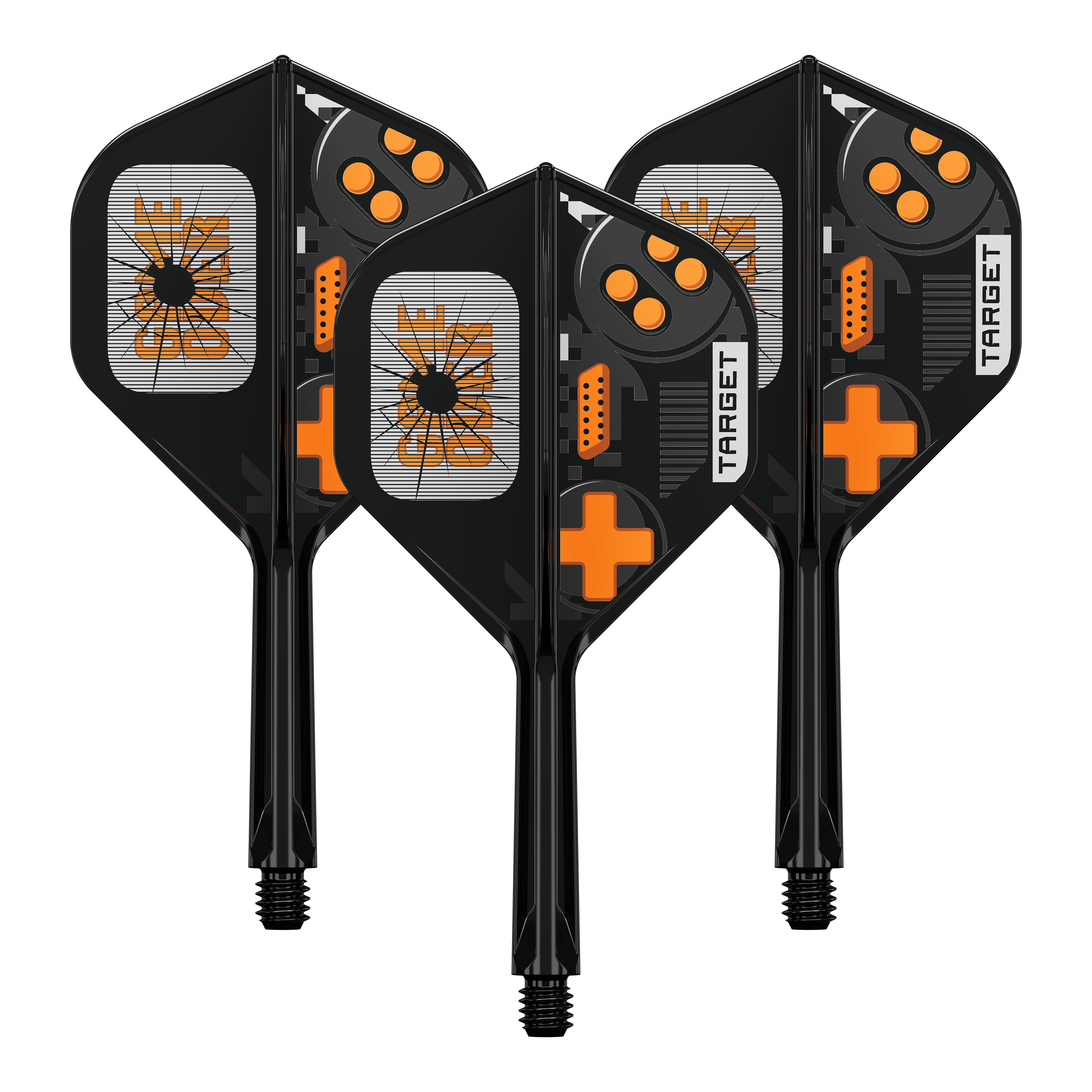 Target K-Flex Game Over No2 Standard Flights Ein Set Target K-Flex GameOver No2 Standard Flights, 26 mm. Die Abbildung zeigt die Flights in sortierter Form.