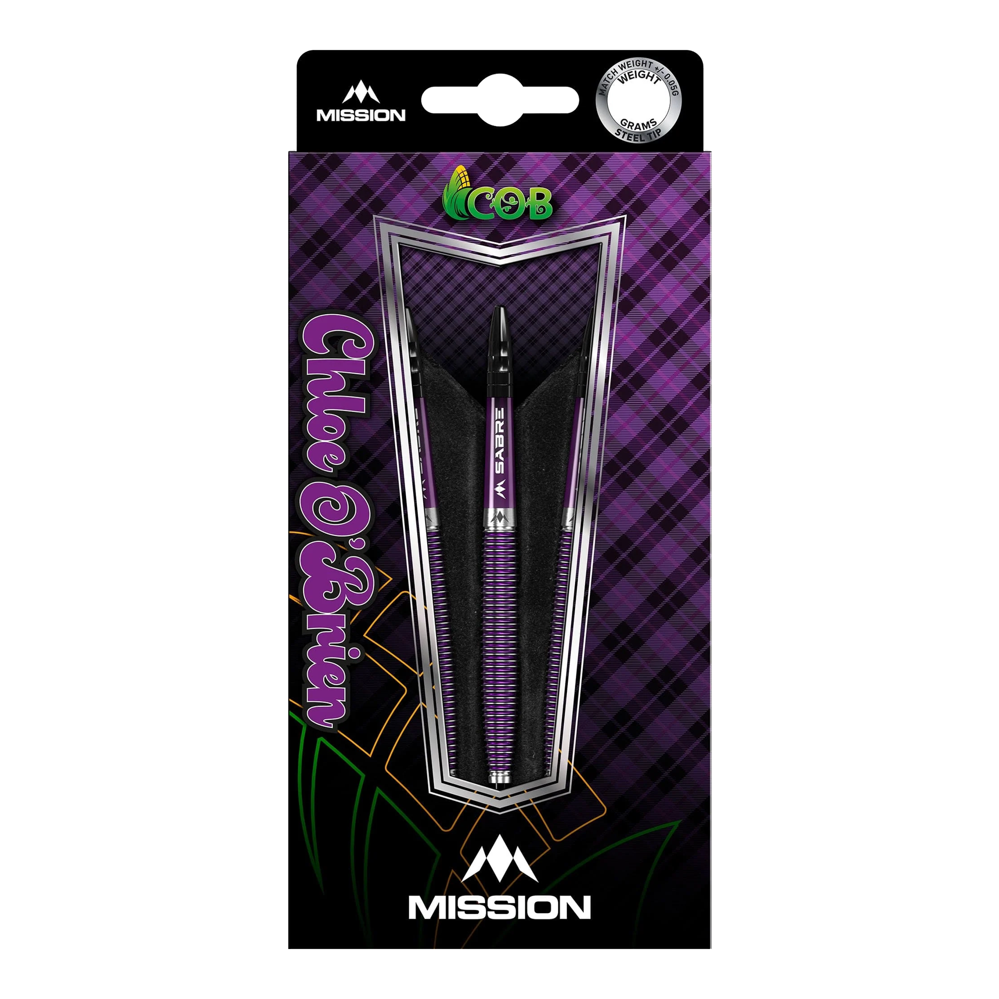 Mission Chloe OBrien Electro Purple Steeldarts - 23g