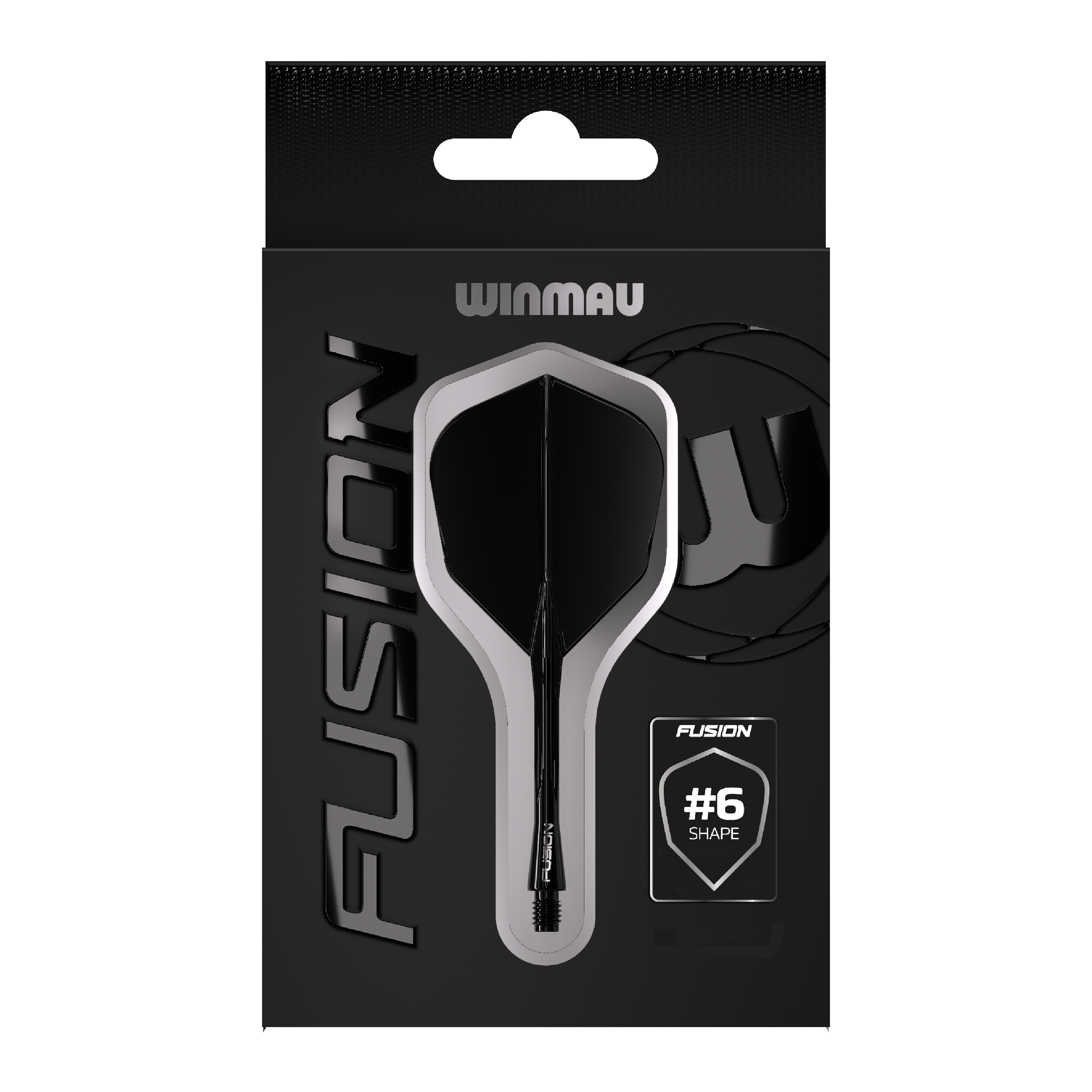 Winmau Fusion Flight-Shaft-System No6 Schwarz