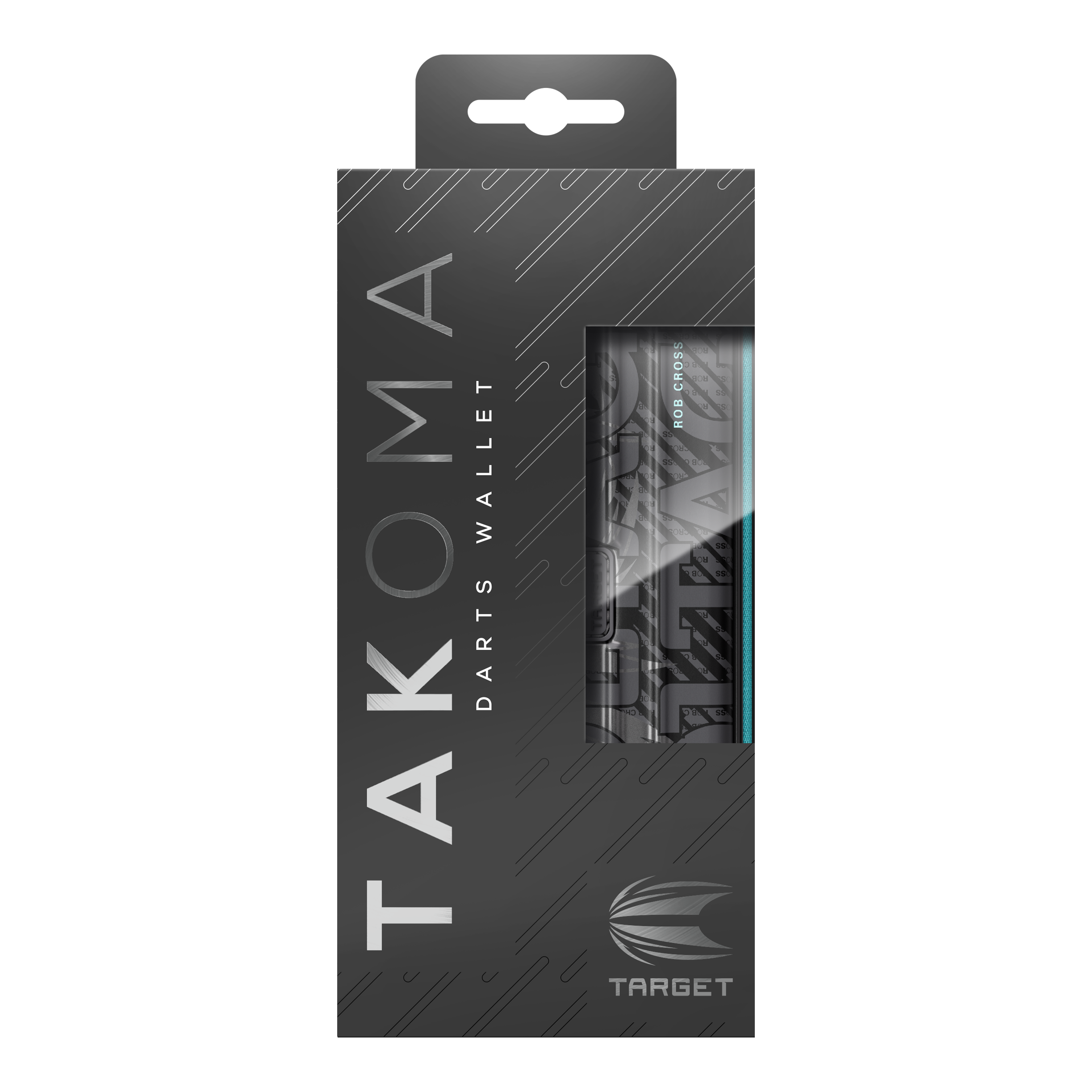 Auf dem Bild sieht man das Takoma Ghost Series Rob Cross Dartcase. Das Dartcase ist Teil der Ghost Series und bietet Schutz für Dartutensilien.