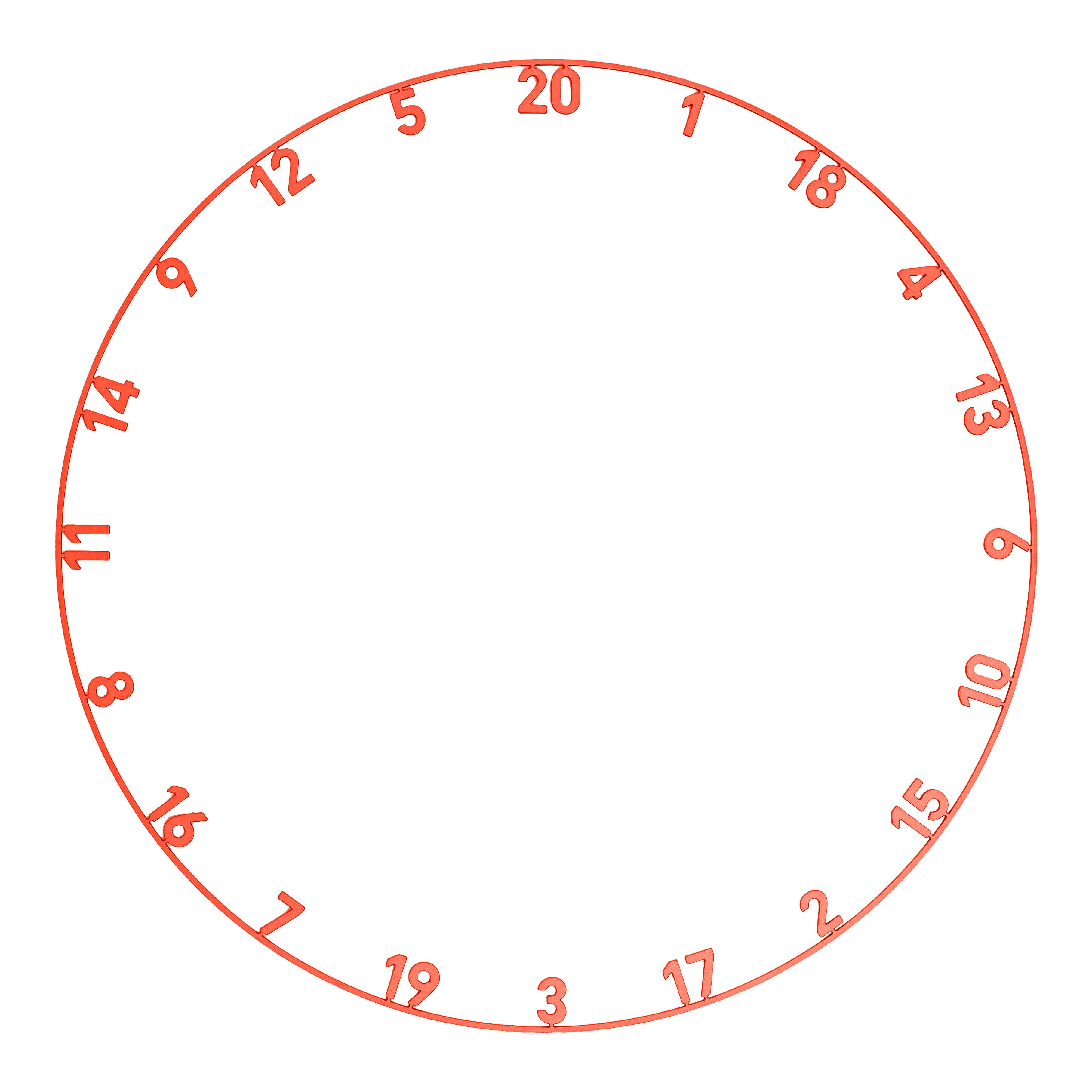 Precise 180 Endorphine steel dartboard with number ring - Inferno Red Auf dem Bild sieht man das Precise 180 Endorphine Steeldartboard mit Nummernring in der Farbe Inferno Red. Das Dartboard hat ein auffälliges rotes Design.